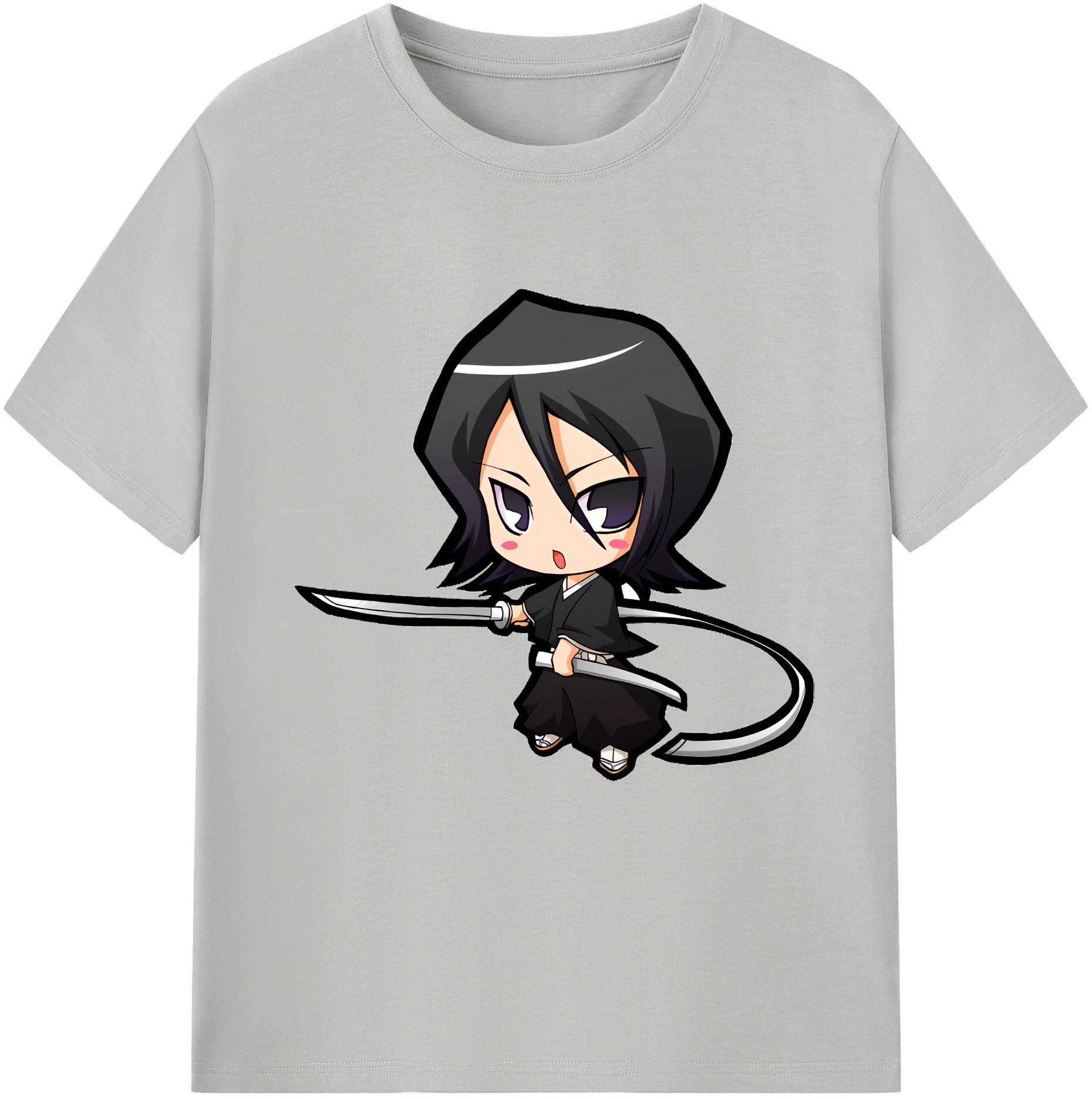 （画像用） ブリーチ 朽木ルキア BLEACH Kuchiki Rukia 綿100％半袖Tシャツ（フロントプリント）