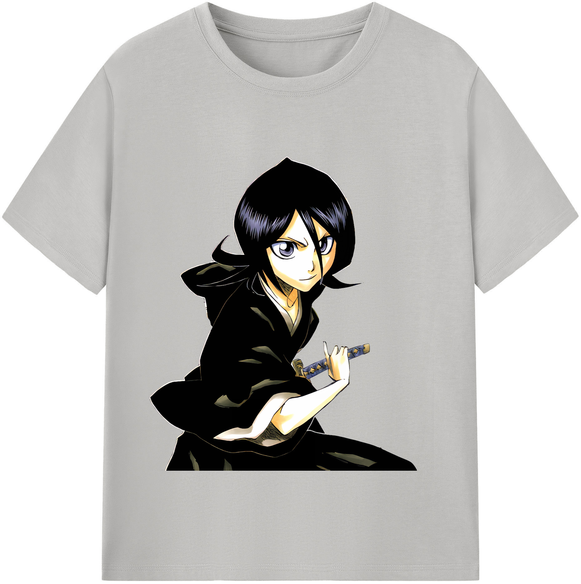 （画像用） ブリーチ 朽木ルキア BLEACH Kuchiki Rukia 綿100％半袖Tシャツ（フロントプリント）