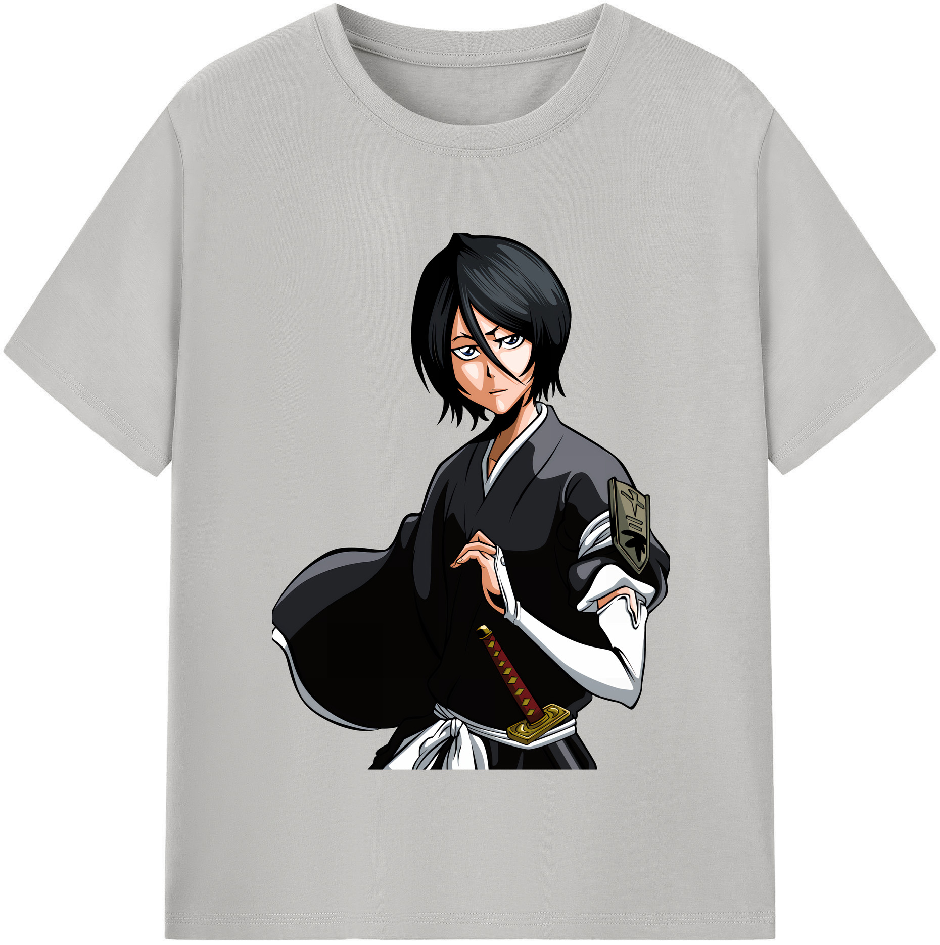 （画像用） ブリーチ 朽木ルキア BLEACH Kuchiki Rukia 綿100％半袖Tシャツ（フロントプリント）