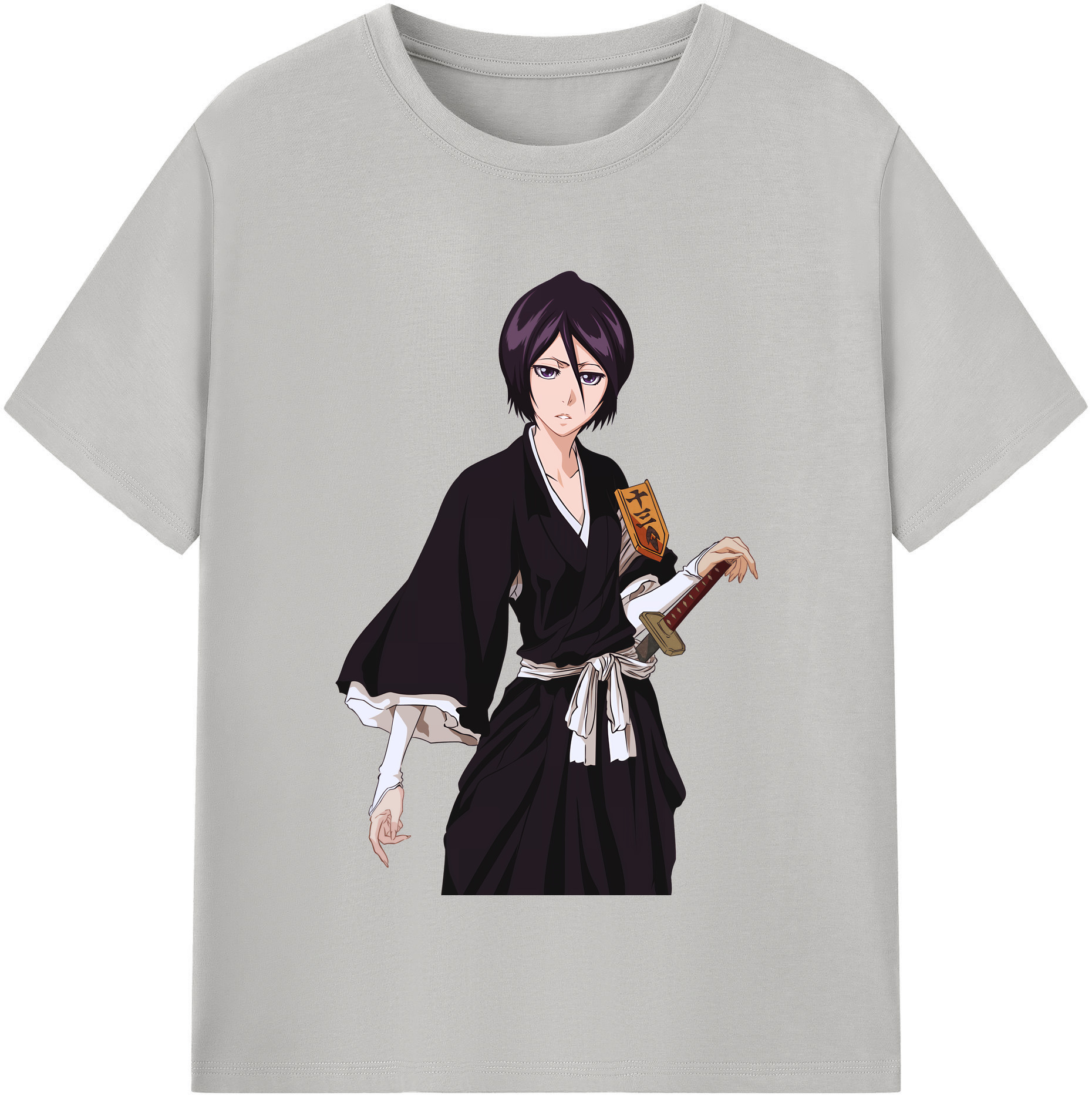 （画像用） ブリーチ 朽木ルキア BLEACH Kuchiki Rukia 綿100％半袖Tシャツ（フロントプリント）