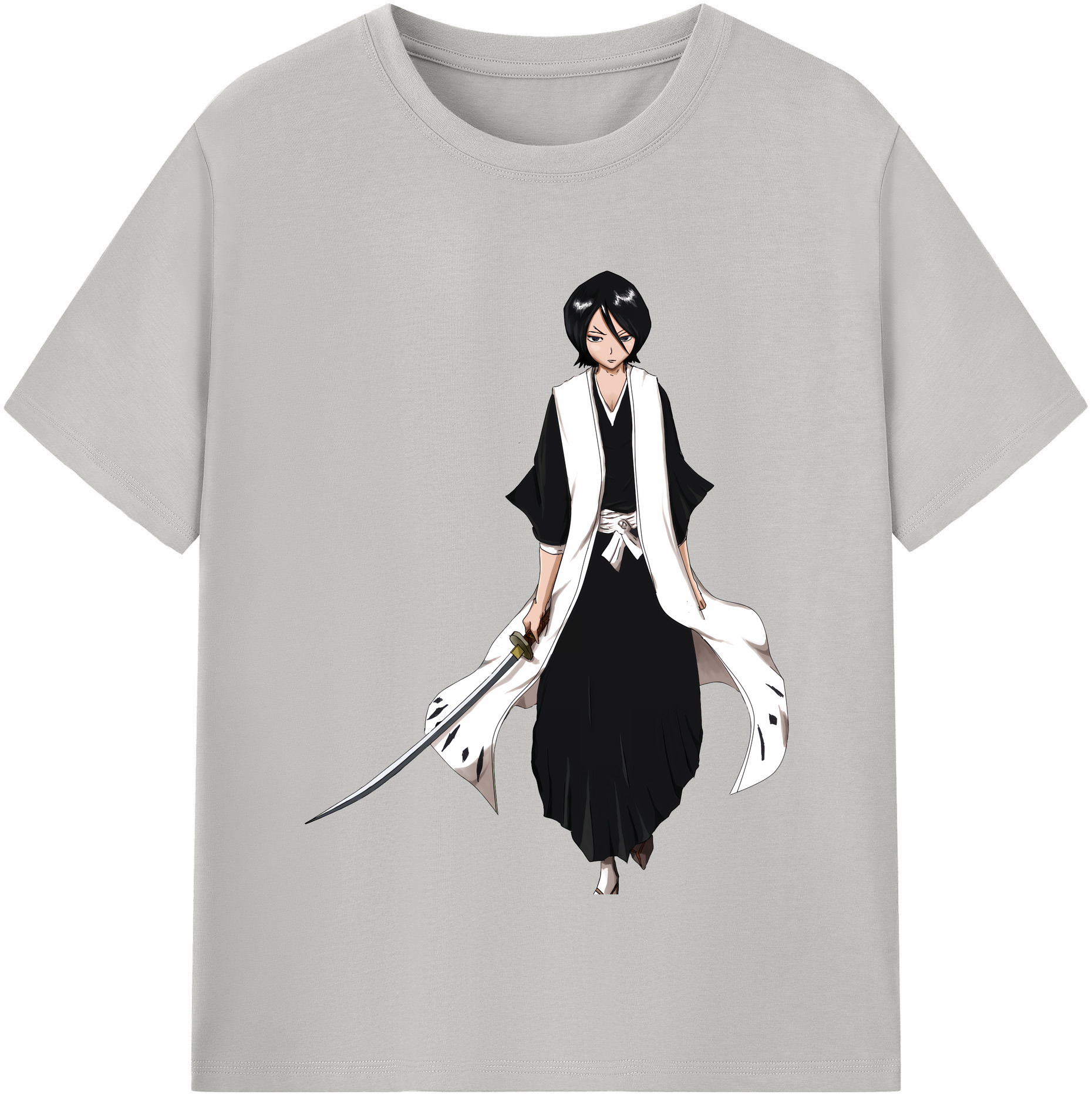 （画像用） ブリーチ 朽木ルキア BLEACH Kuchiki Rukia 綿100％半袖Tシャツ（フロントプリント）