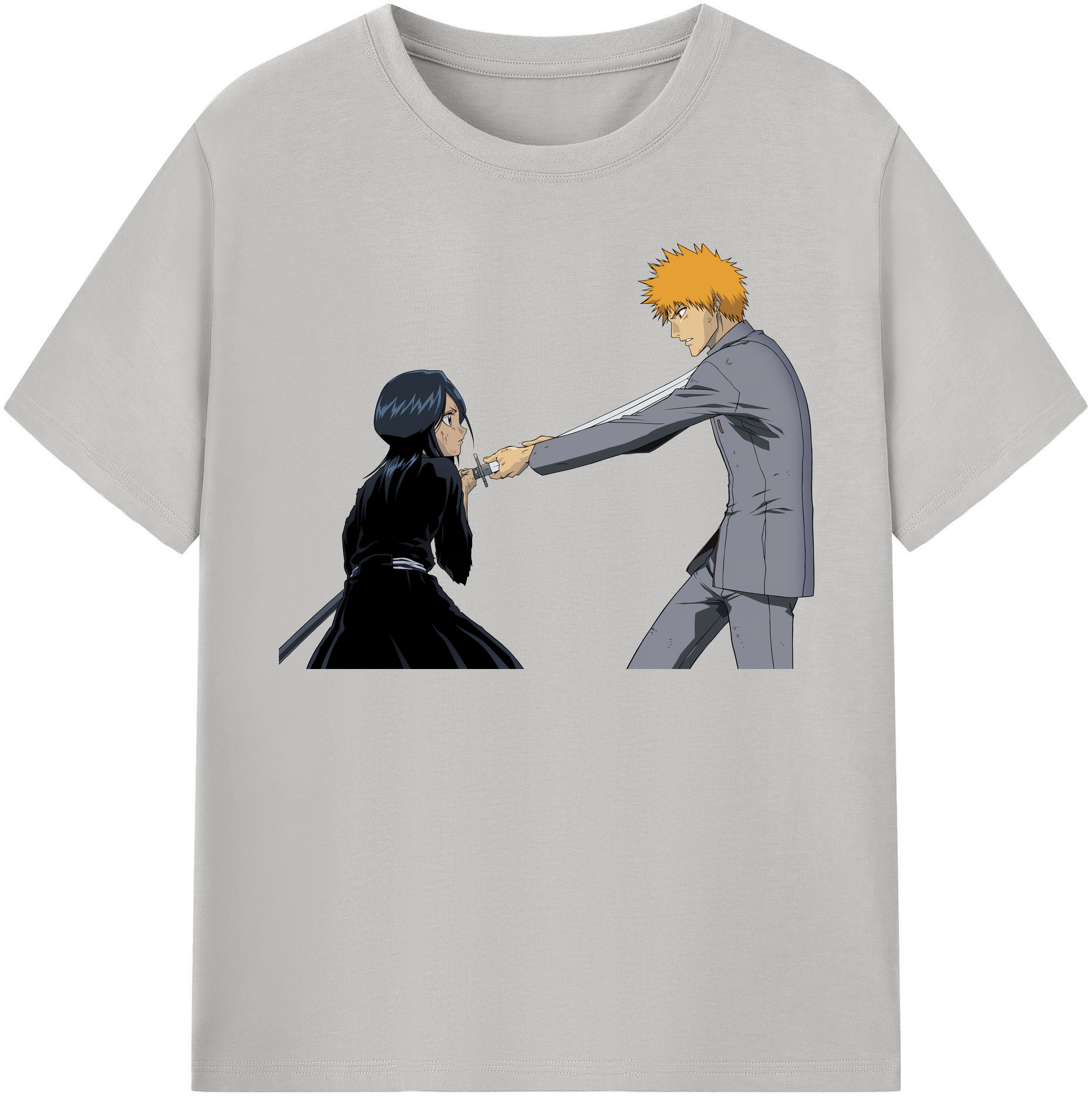 （画像用） ブリーチ 朽木ルキア BLEACH Kuchiki Rukia 綿100％半袖Tシャツ（フロントプリント）