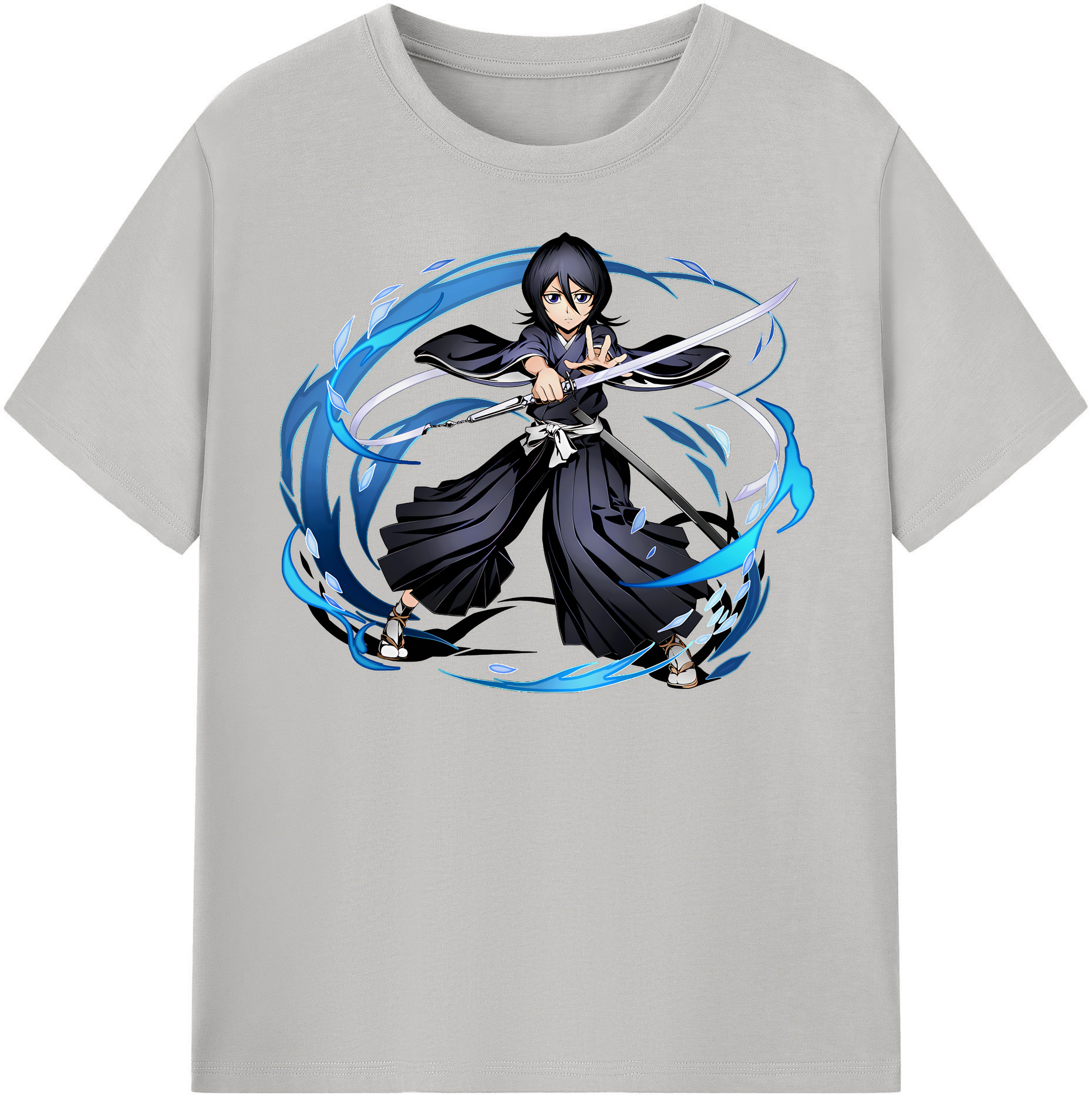 （画像用） ブリーチ 朽木ルキア BLEACH Kuchiki Rukia 綿100％半袖Tシャツ（フロントプリント）