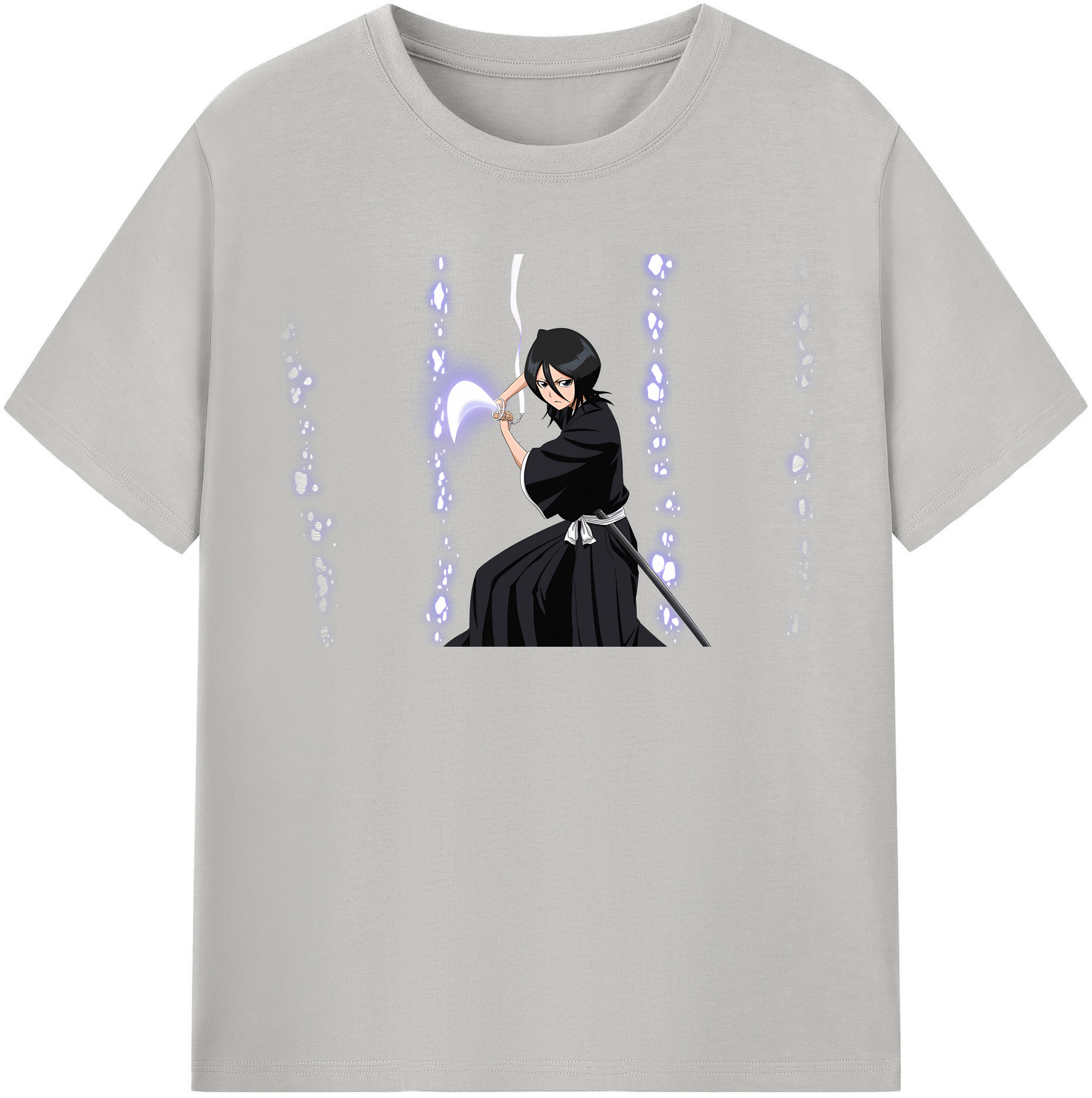 （画像用） ブリーチ 朽木ルキア BLEACH Kuchiki Rukia 綿100％半袖Tシャツ（フロントプリント）
