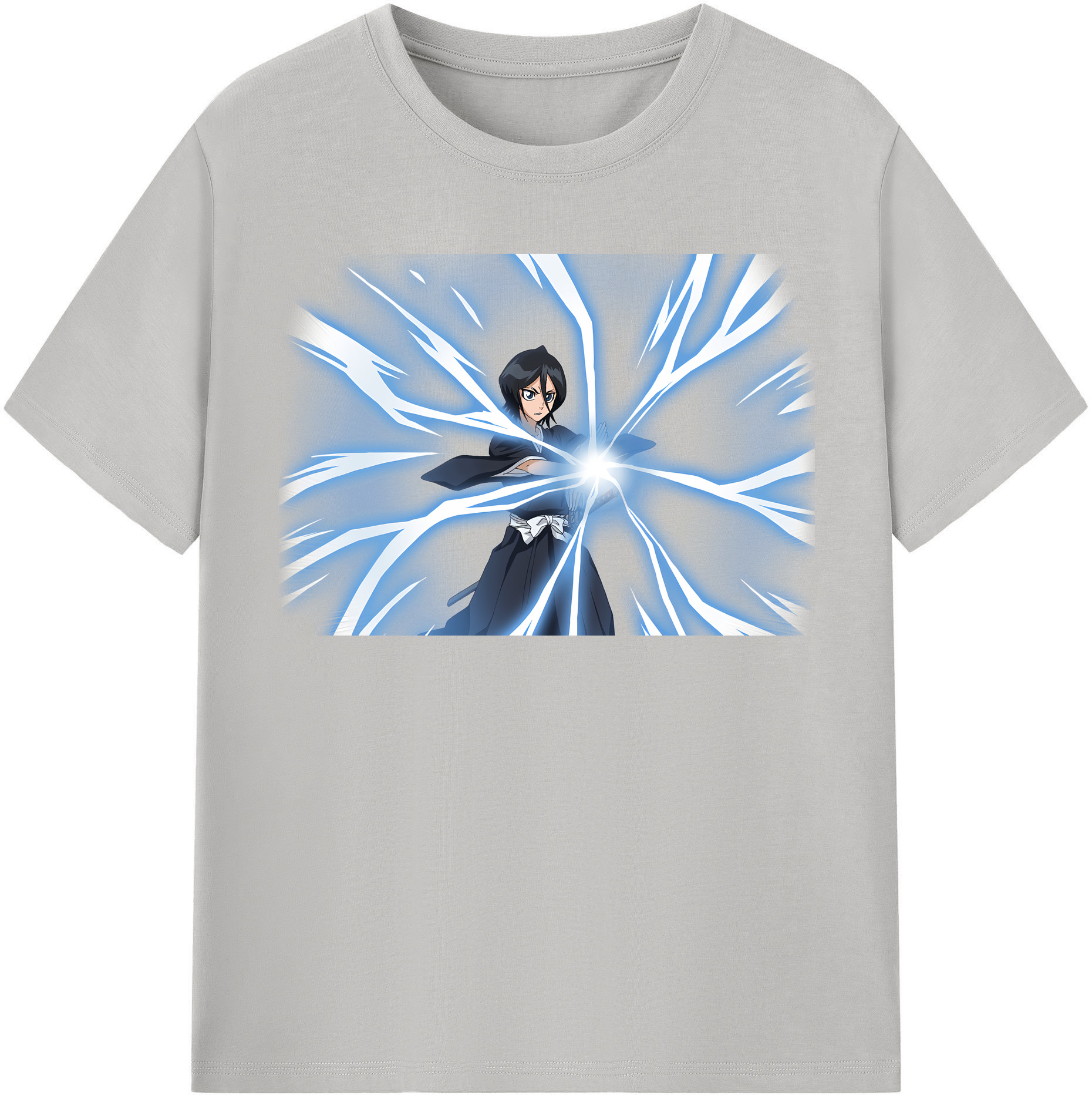 （画像用） ブリーチ 朽木ルキア BLEACH Kuchiki Rukia 綿100％半袖Tシャツ（フロントプリント）