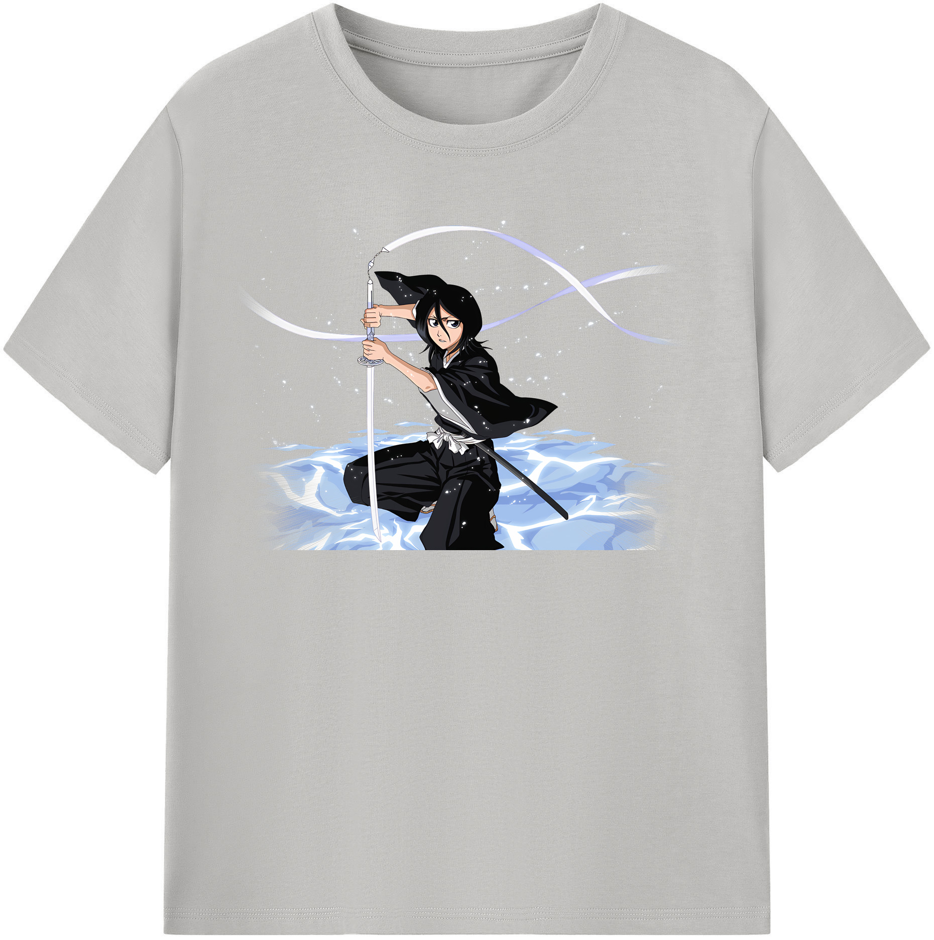 （画像用） ブリーチ 朽木ルキア BLEACH Kuchiki Rukia 綿100％半袖Tシャツ（フロントプリント）
