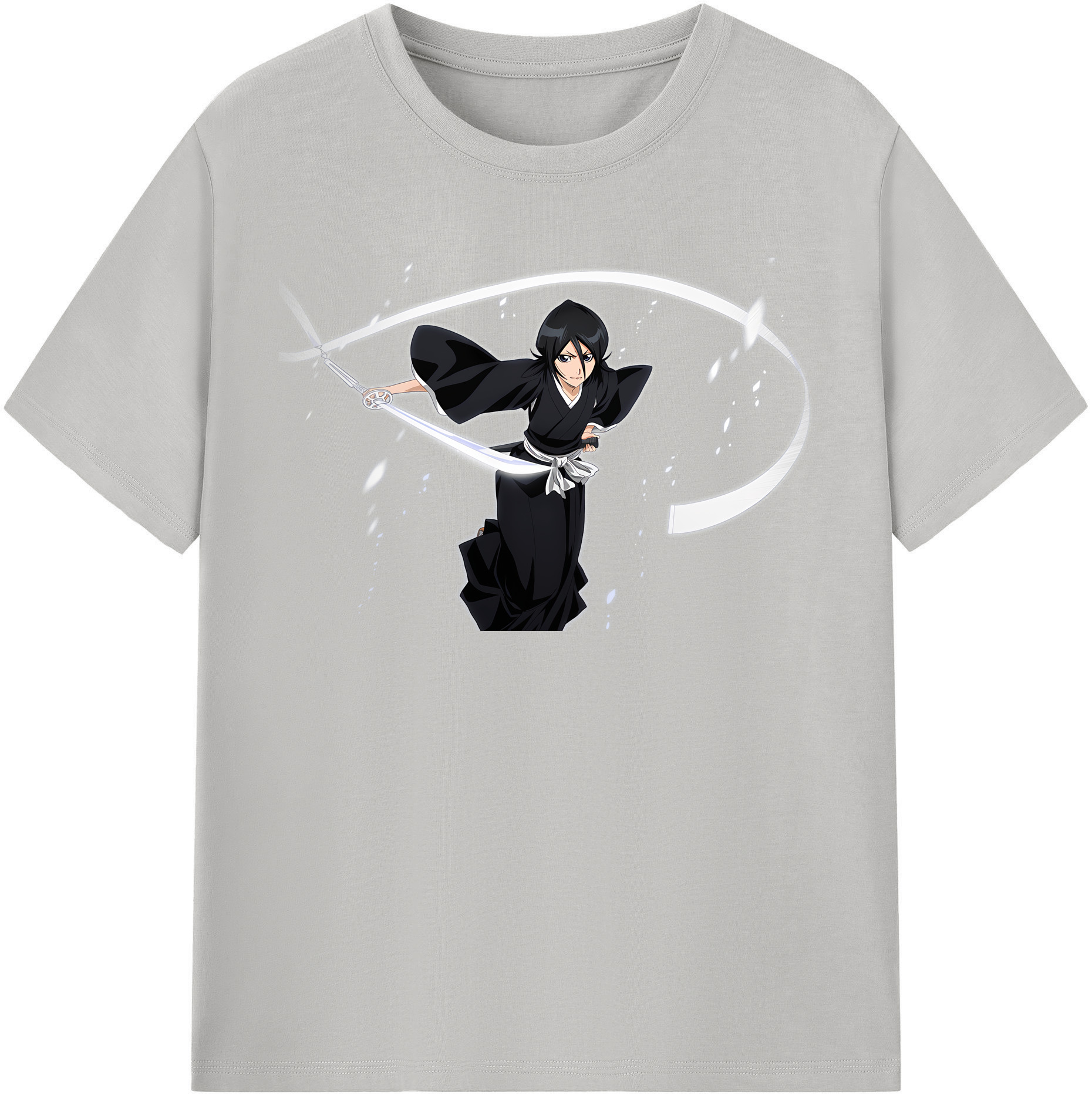 （画像用） ブリーチ 朽木ルキア BLEACH Kuchiki Rukia 綿100％半袖Tシャツ（フロントプリント）