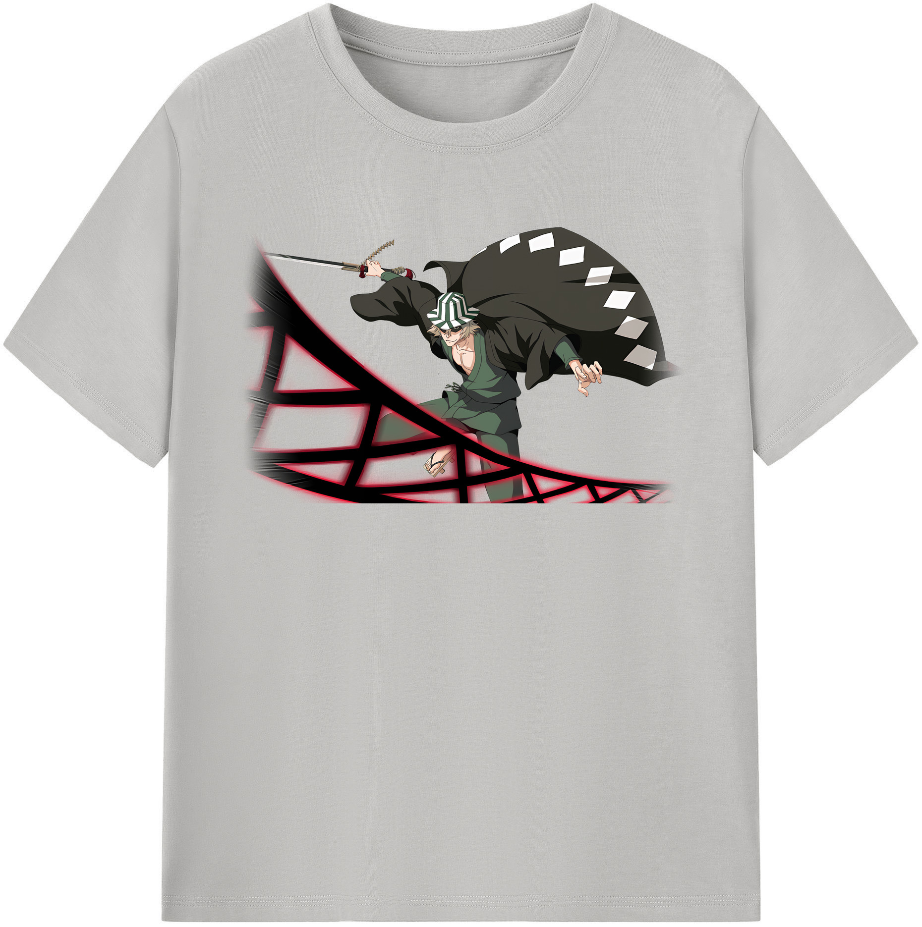 （画像用） "ブリーチ 浦原 喜助（うらはら きすけ） BLEACH Urahara Kisuke " 綿100％半袖Tシャツ（フロントプリント）