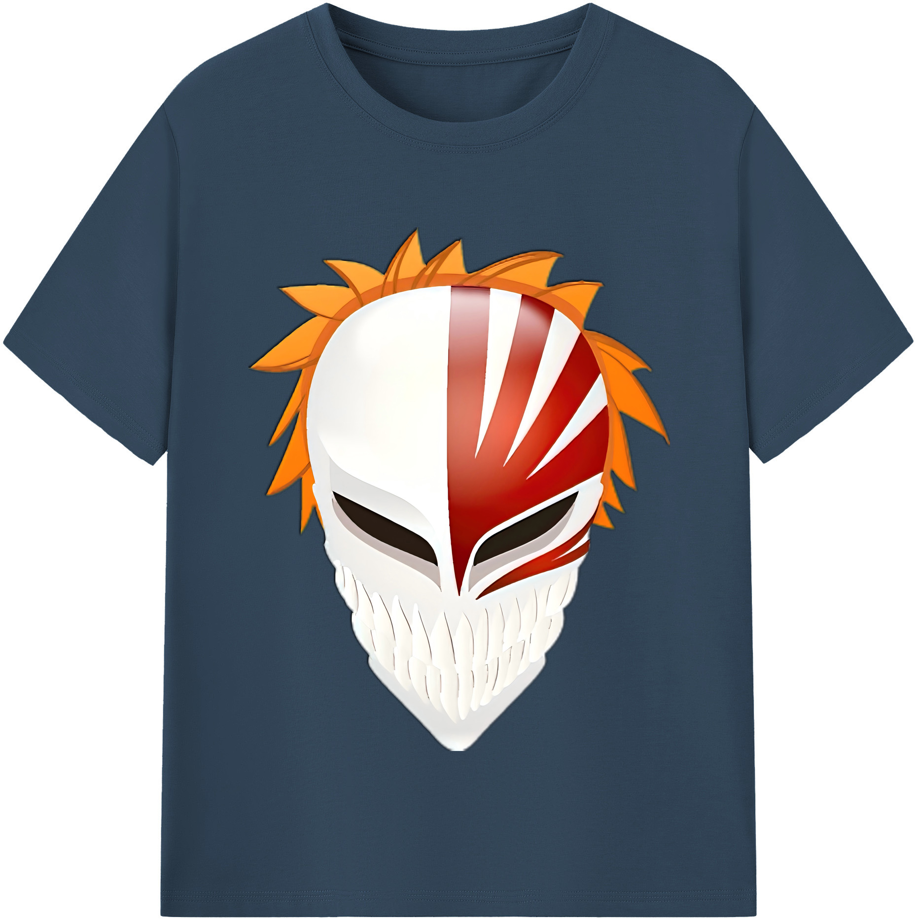 （画像用） ブリーチ 黒崎一護（くろさき いちご）BLEACH Kurosaki Ichigo 綿100％半袖Tシャツ（フロントプリント）