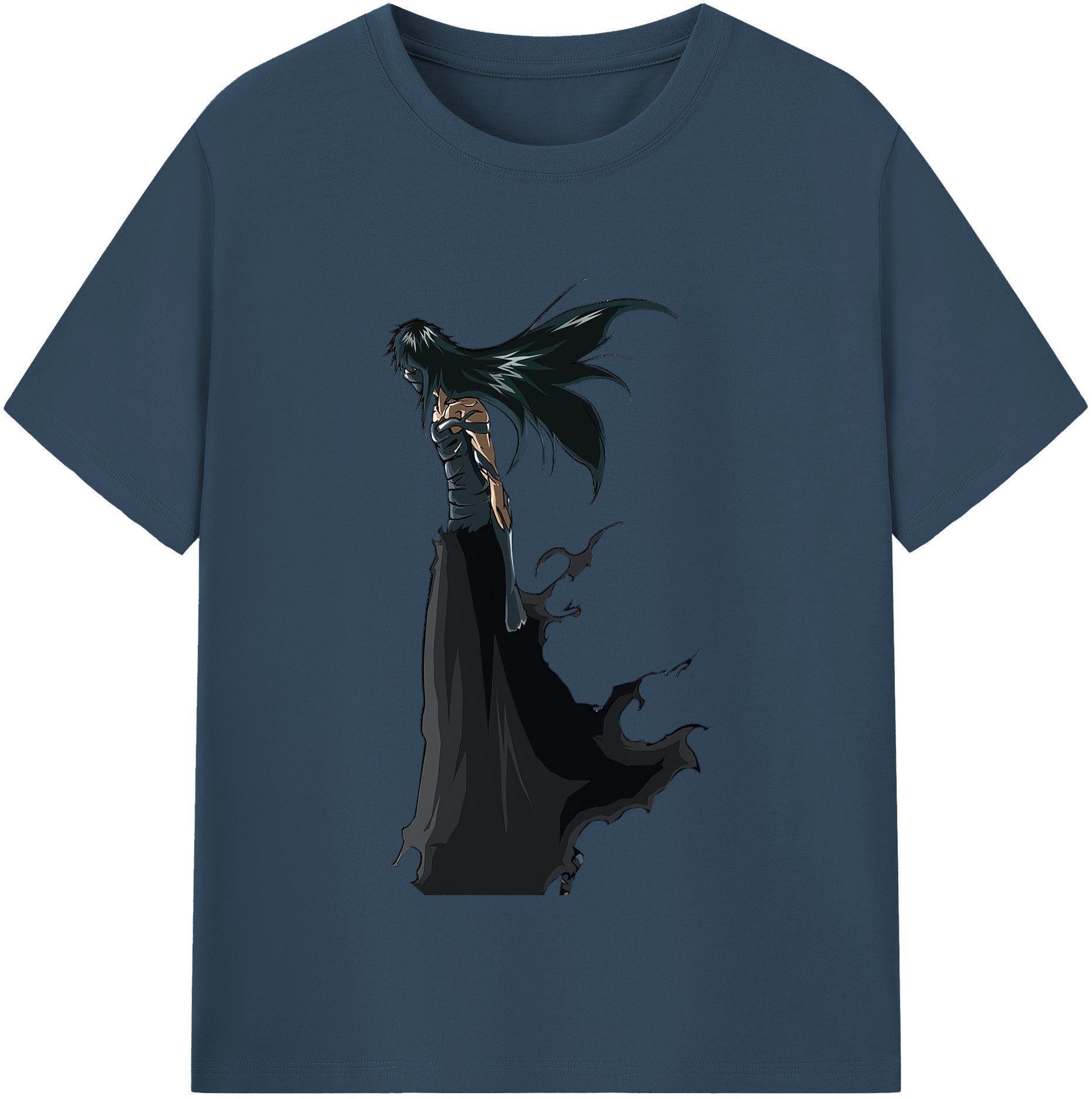 （画像用） ブリーチ 黒崎一護（くろさき いちご）BLEACH Kurosaki Ichigo 綿100％半袖Tシャツ（フロントプリント）