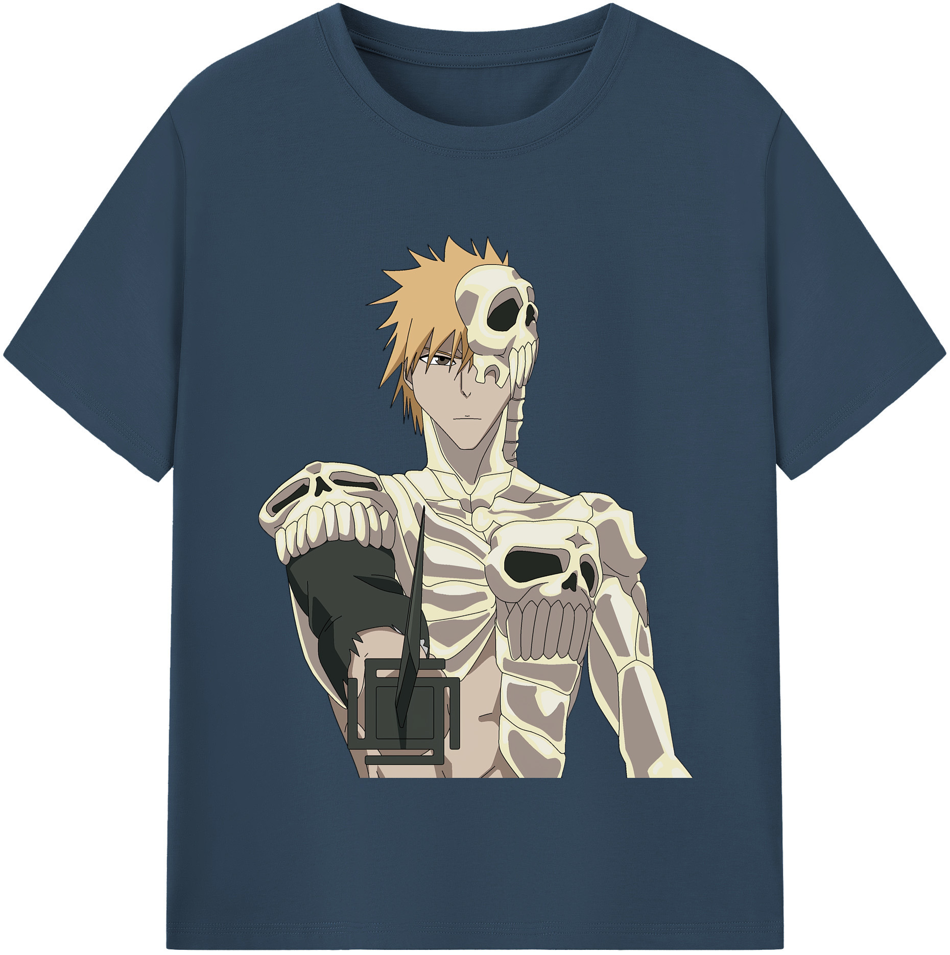 （画像用） ブリーチ 黒崎一護（くろさき いちご）BLEACH Kurosaki Ichigo 綿100％半袖Tシャツ（フロントプリント）