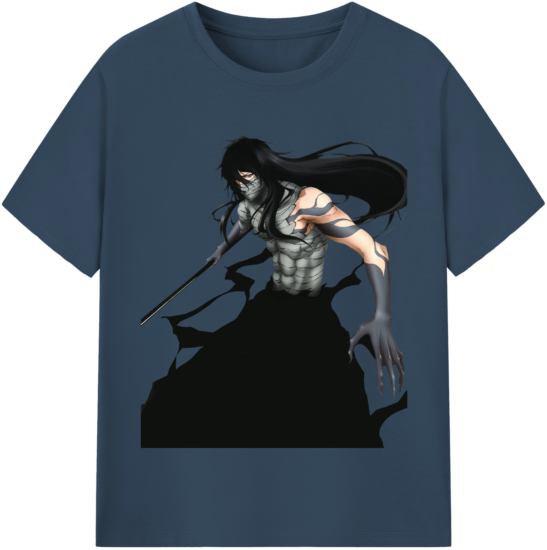 （画像用） ブリーチ 黒崎一護（くろさき いちご）BLEACH Kurosaki Ichigo 綿100％半袖Tシャツ（フロントプリント）