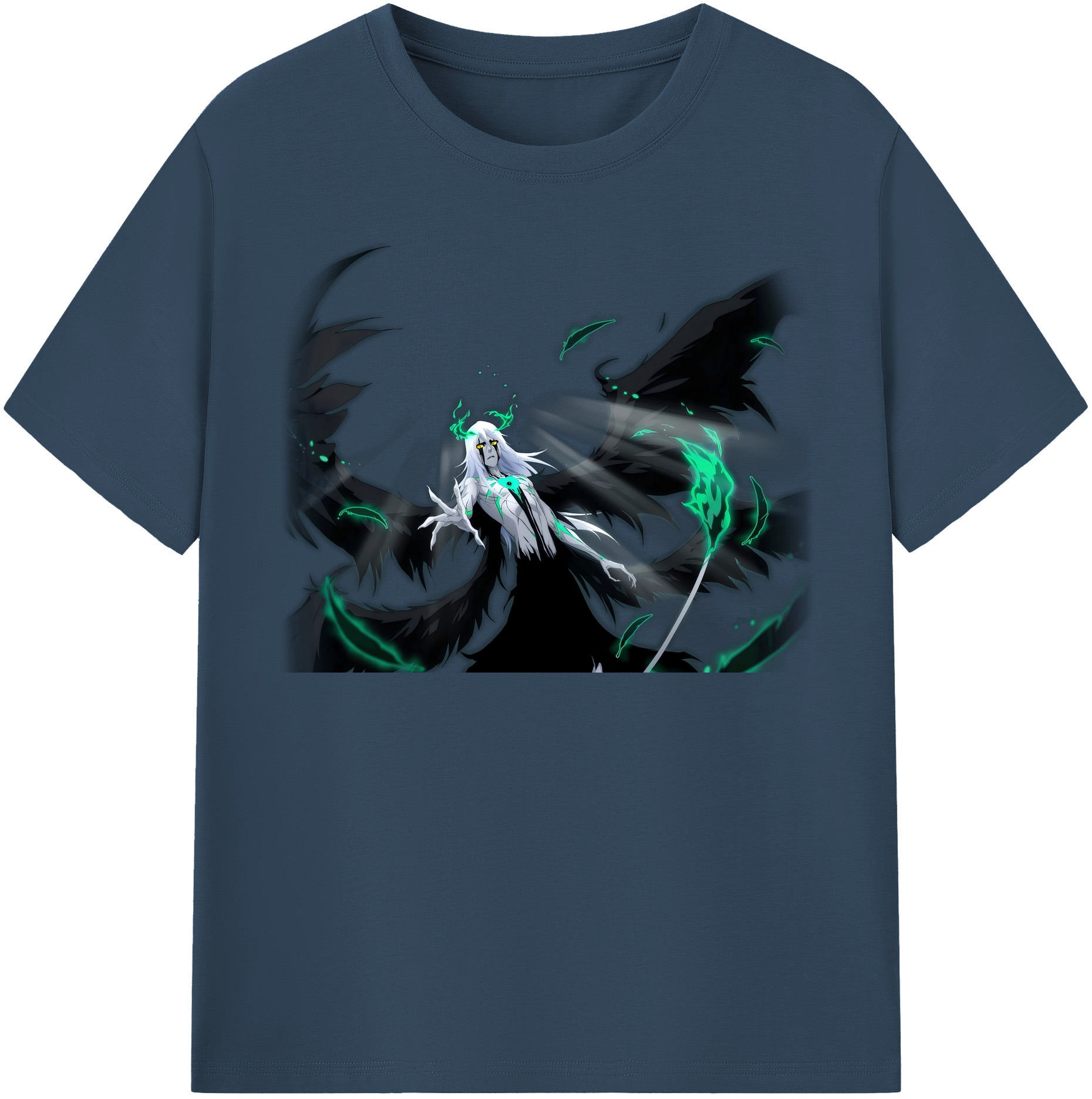 （画像用） ブリーチ ウルキオラ·シファー BLEACH Ulquiorra cifer 綿100％半袖Tシャツ（フロントプリント）