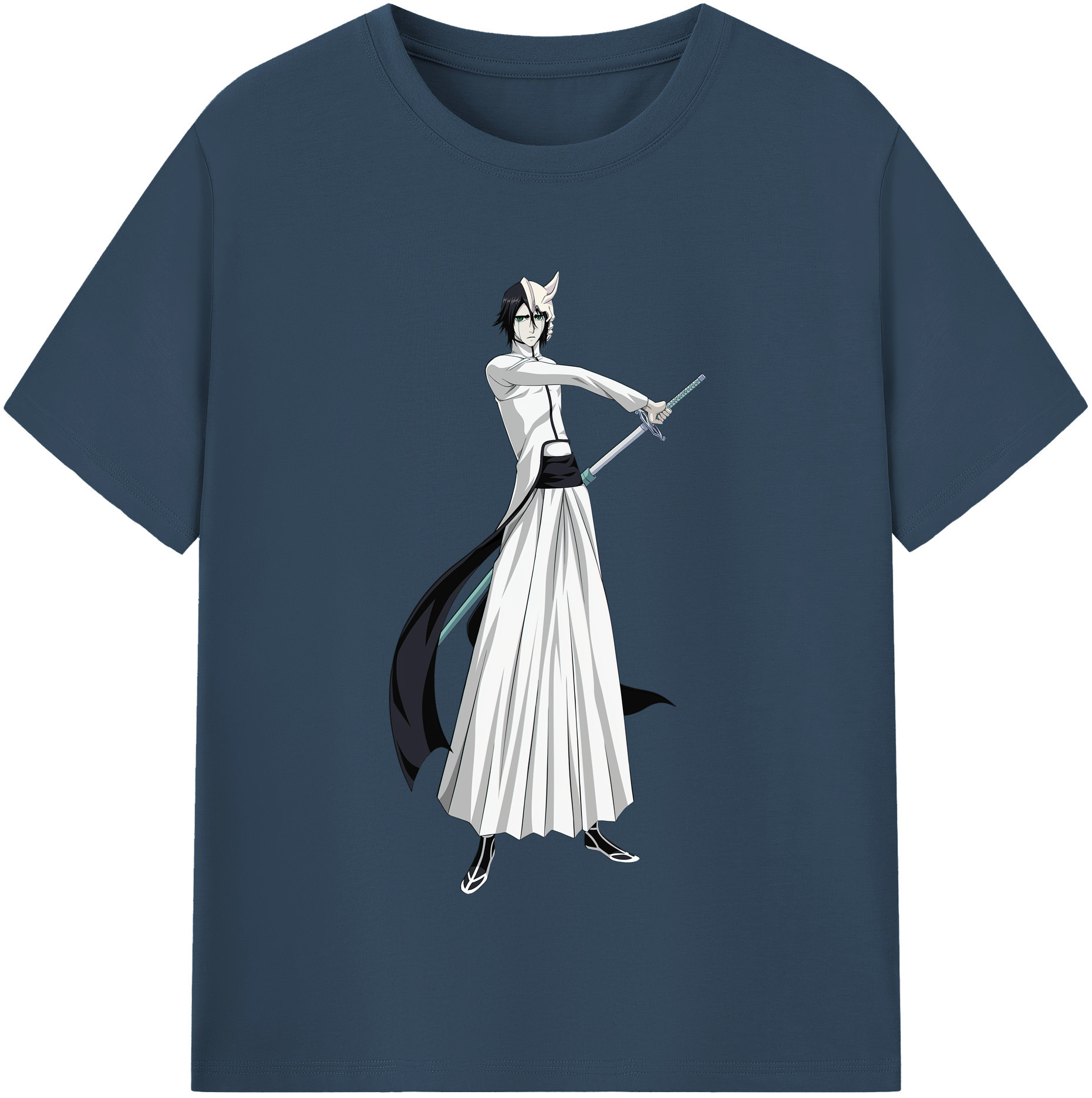 （画像用） ブリーチ ウルキオラ·シファー BLEACH Ulquiorra cifer 綿100％半袖Tシャツ（フロントプリント）