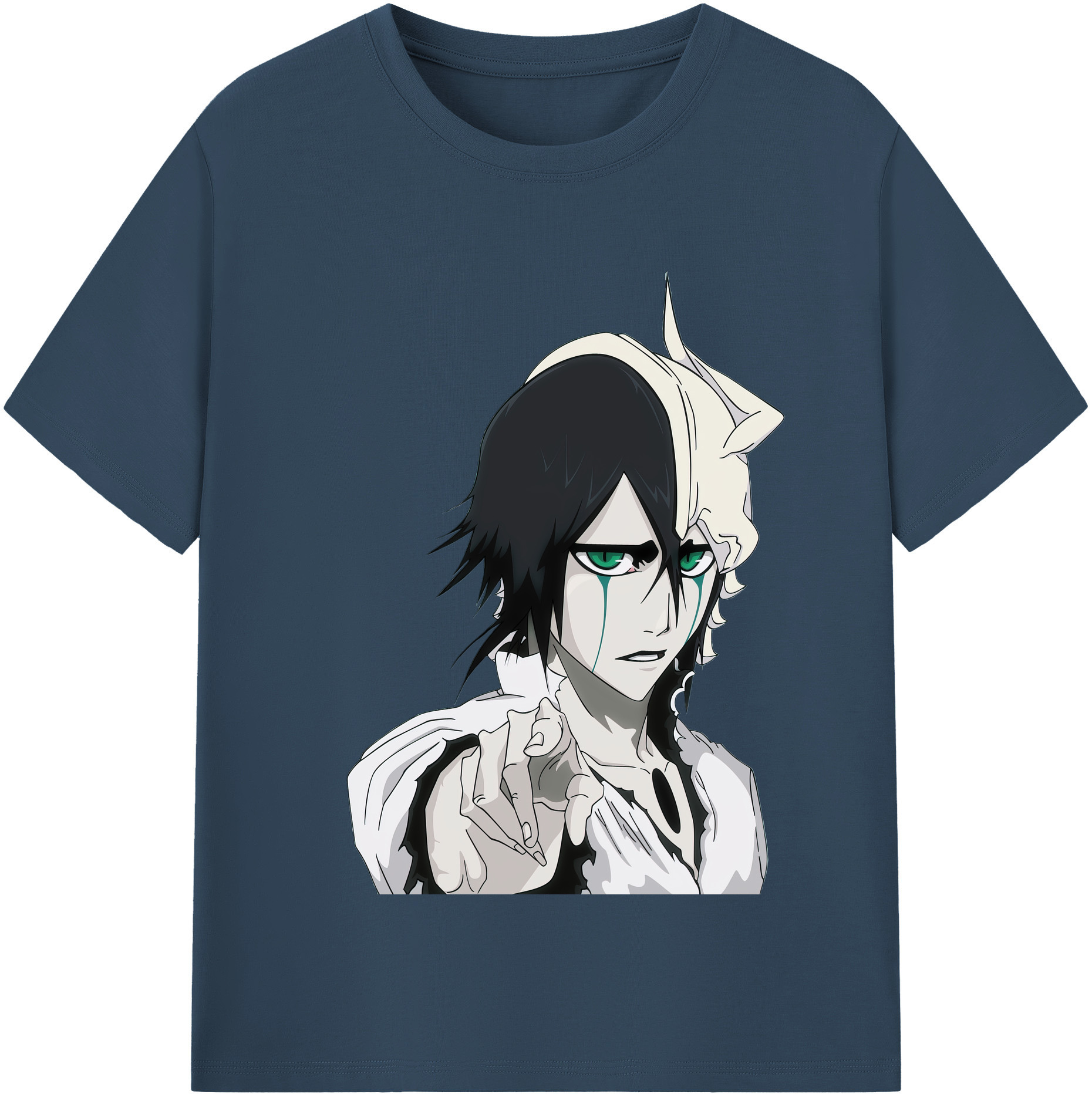（画像用） ブリーチ ウルキオラ·シファー BLEACH Ulquiorra cifer 綿100％半袖Tシャツ（フロントプリント）