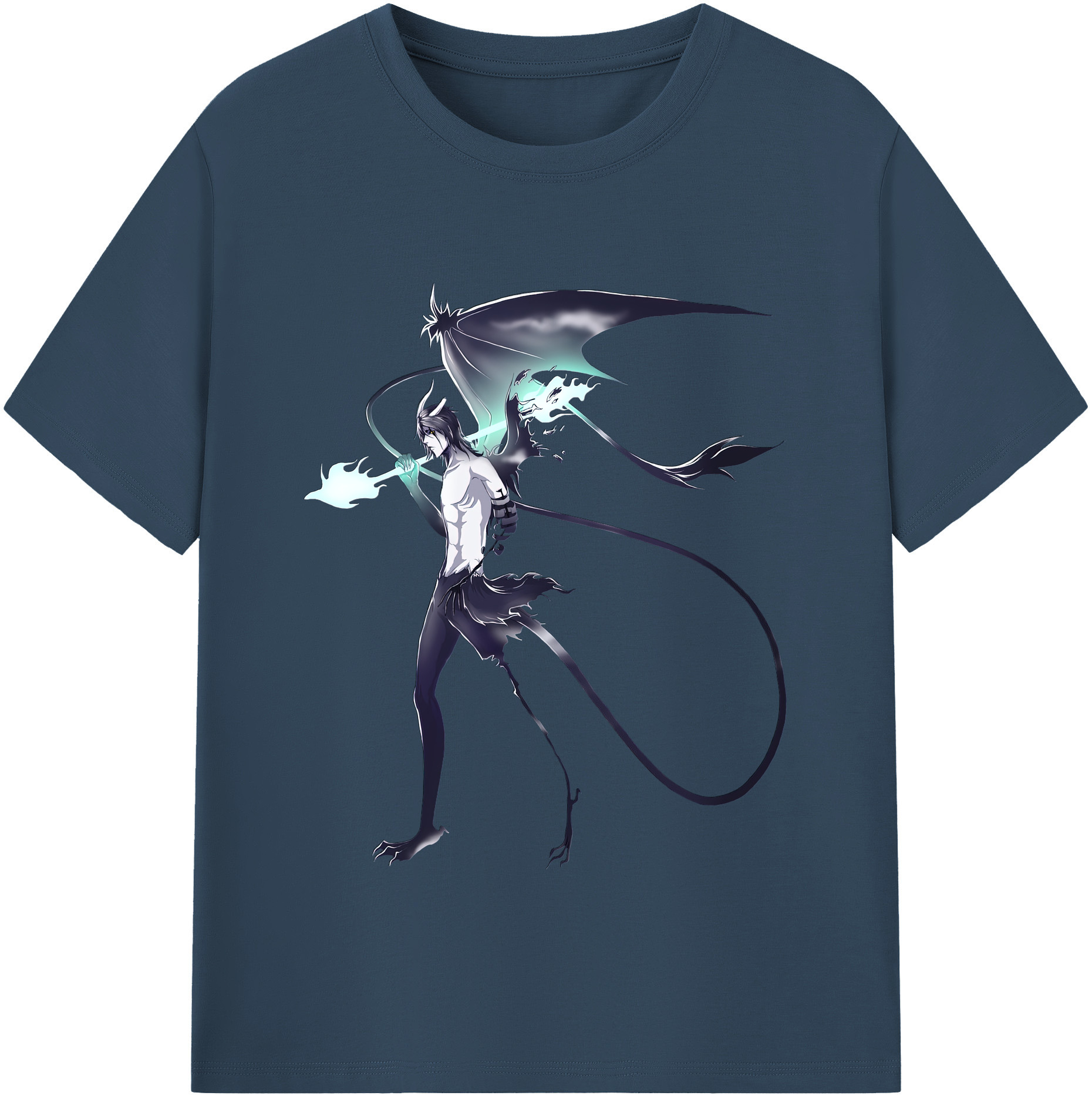 （画像用） ブリーチ ウルキオラ·シファー BLEACH Ulquiorra cifer 綿100％半袖Tシャツ（フロントプリント）
