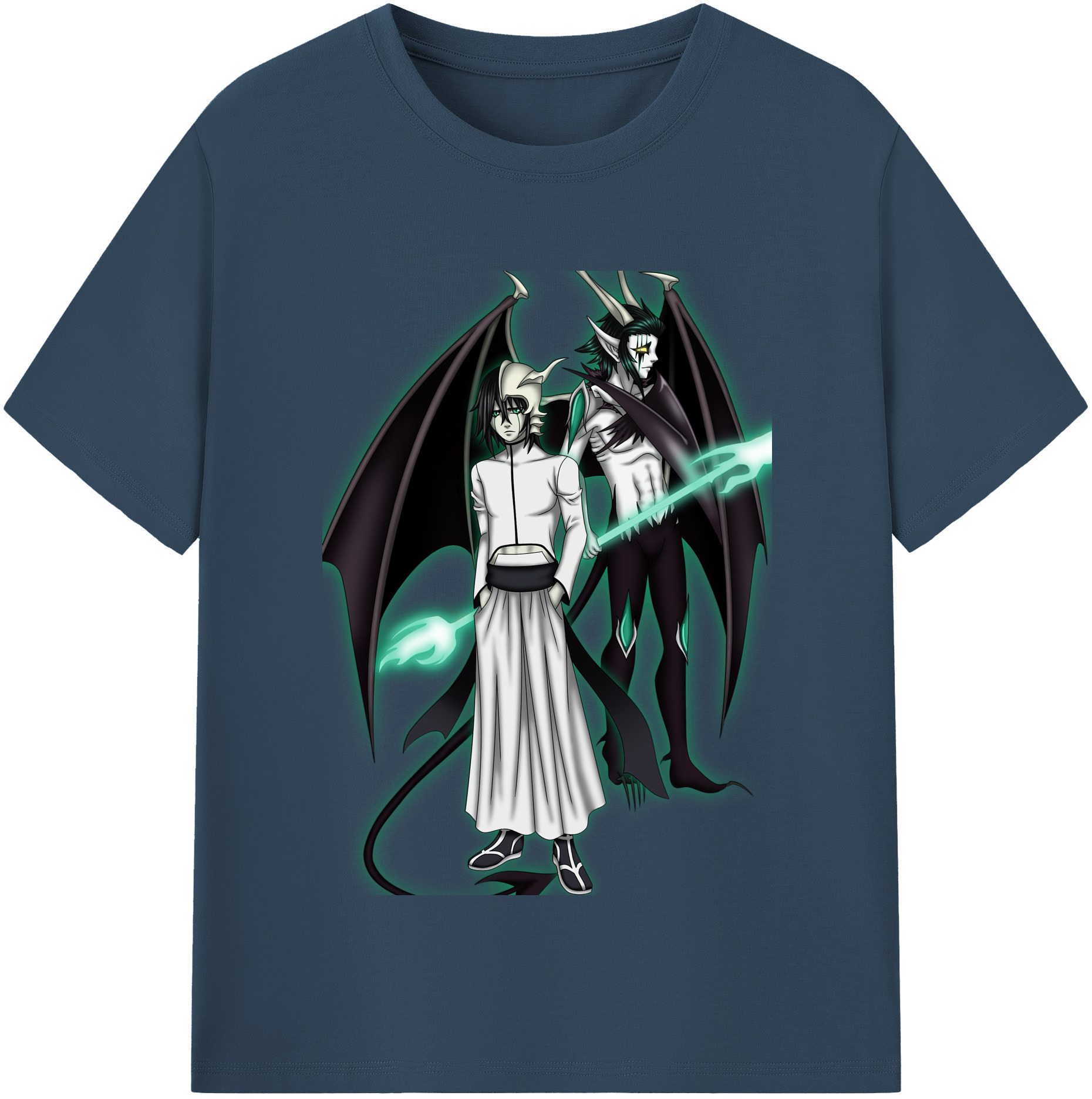 （画像用） ブリーチ ウルキオラ·シファー BLEACH Ulquiorra cifer 綿100％半袖Tシャツ（フロントプリント）