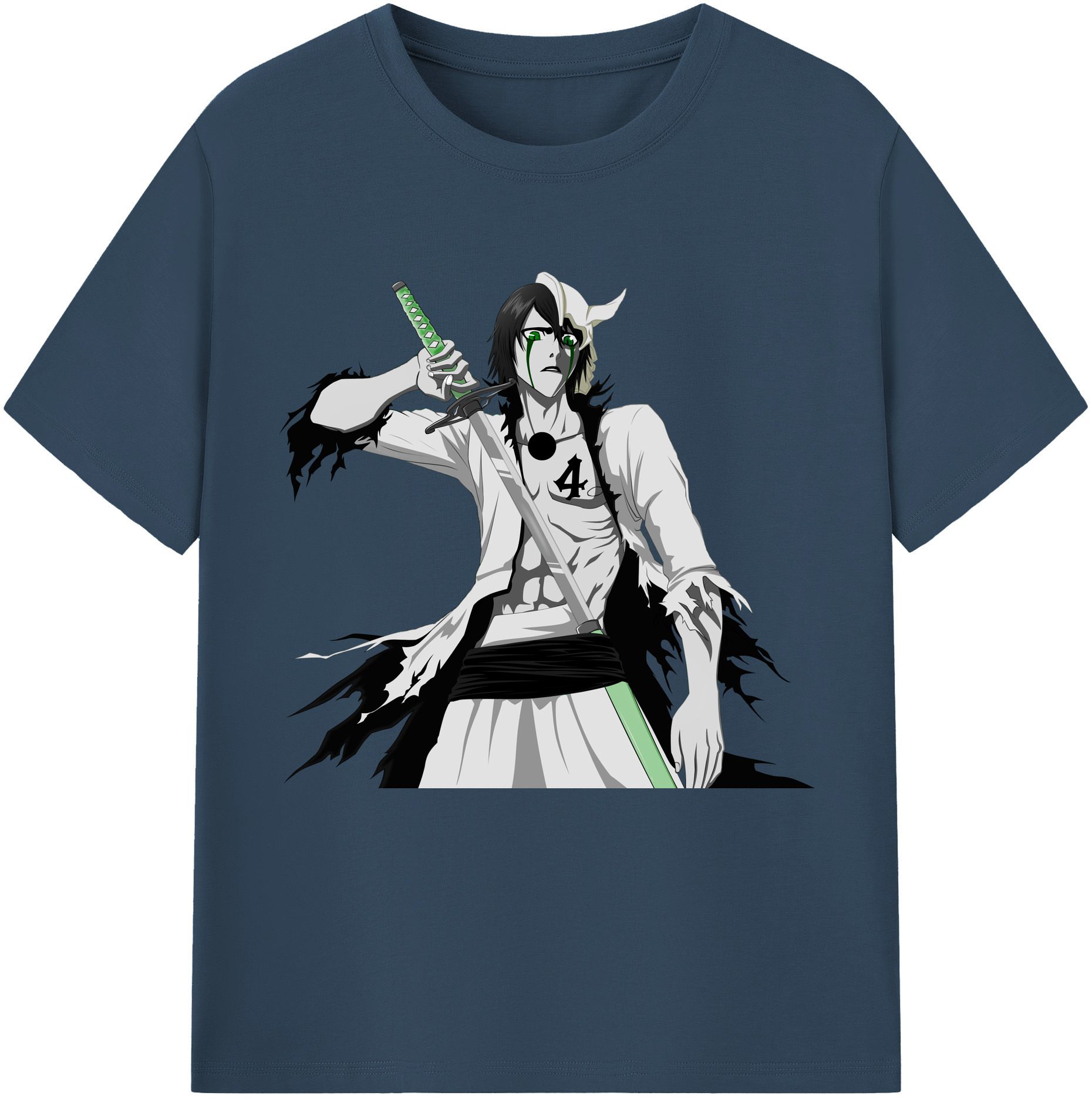 （画像用） ブリーチ ウルキオラ·シファー BLEACH Ulquiorra cifer 綿100％半袖Tシャツ（フロントプリント）
