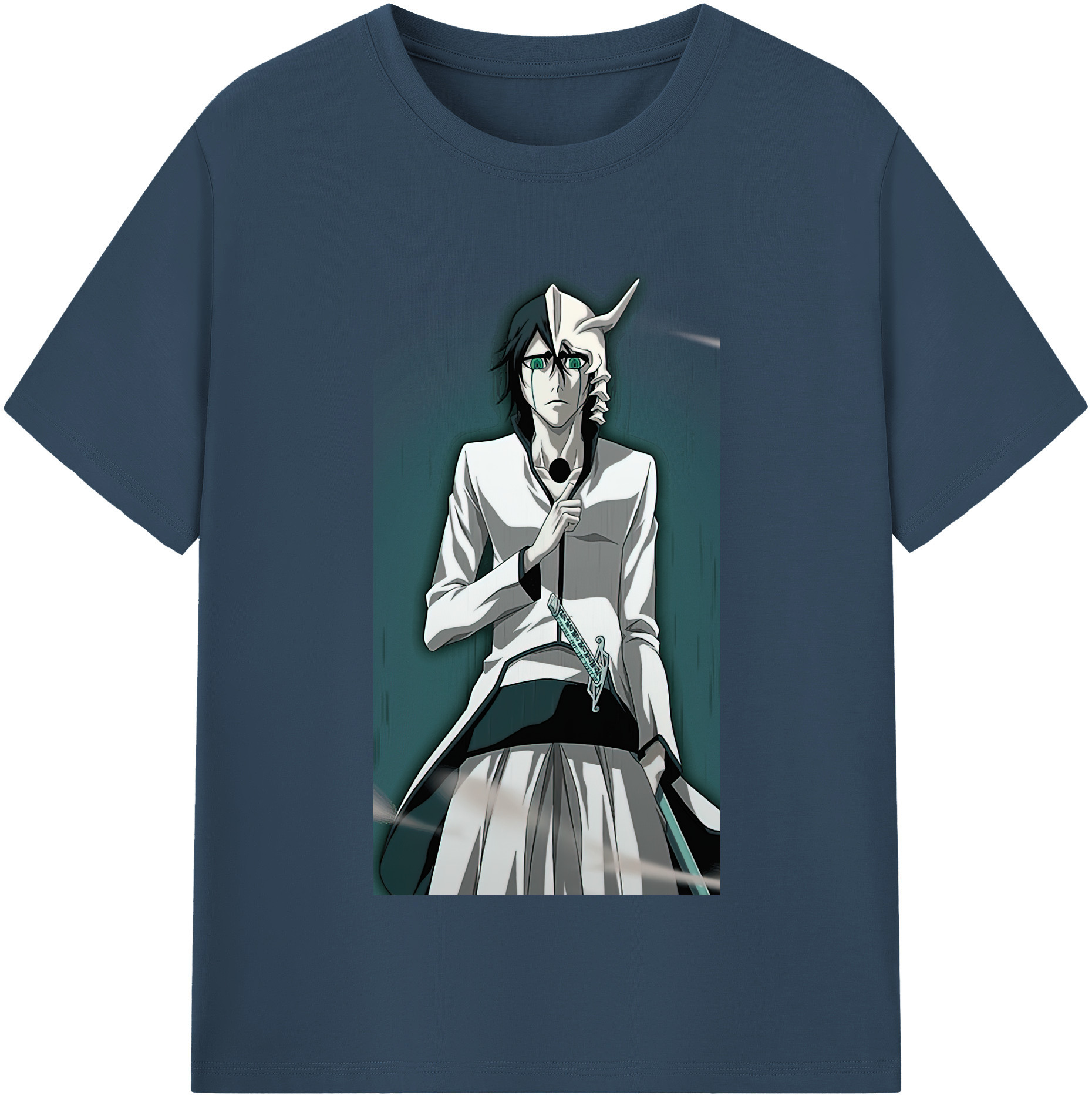 （画像用） ブリーチ ウルキオラ·シファー BLEACH Ulquiorra cifer 綿100％半袖Tシャツ（フロントプリント）