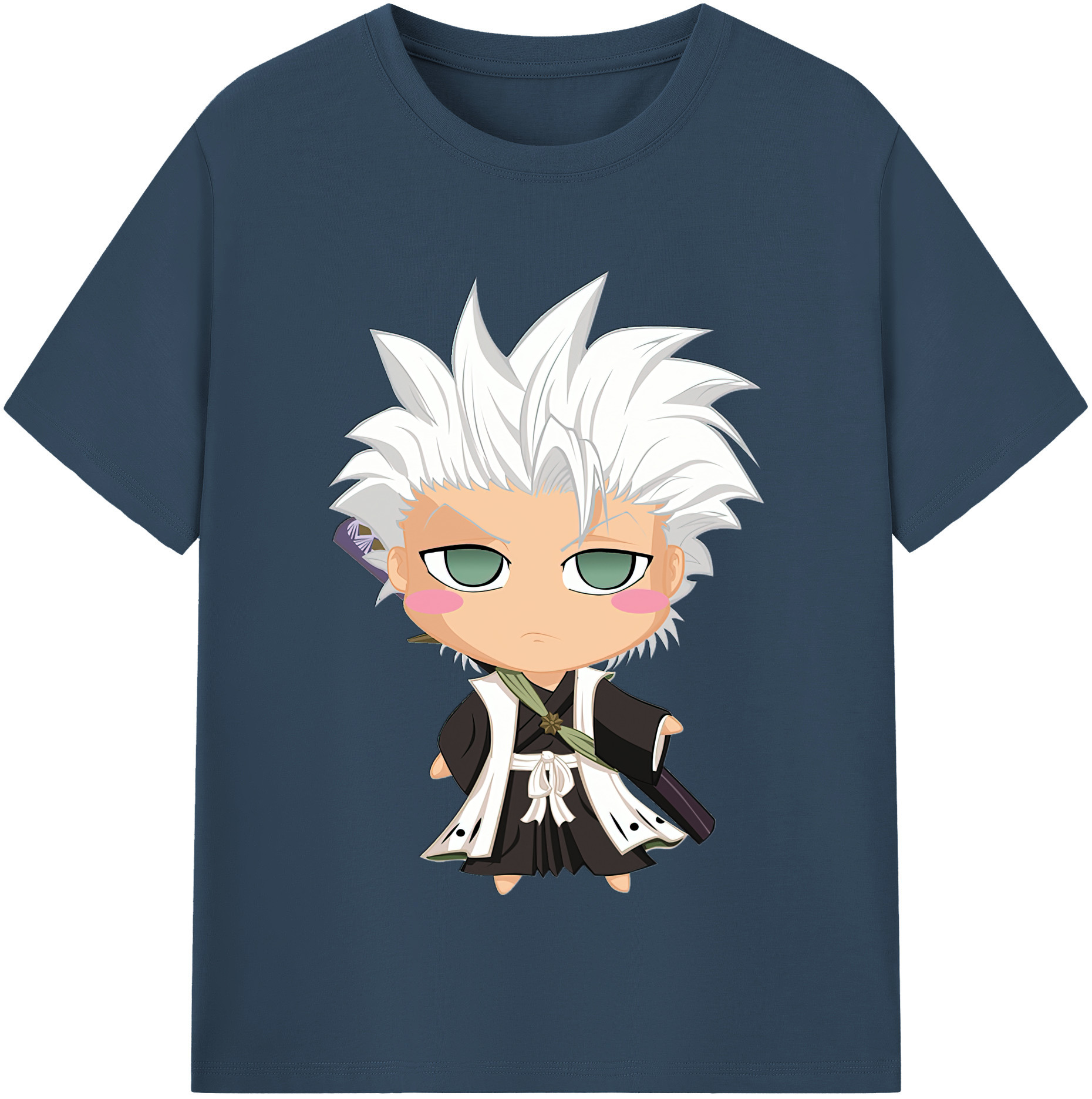 （画像用） ブリーチ 日番谷冬獅郎（ひつがや とうしろう） BLEACH Hitsugaya Toushirou 綿100％半袖Tシャツ（フロントプリント）
