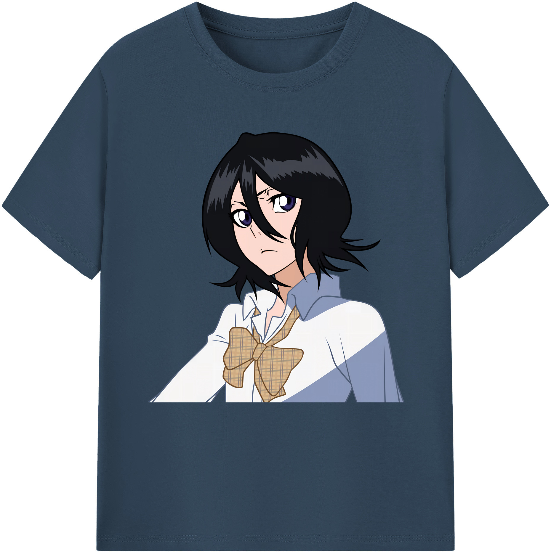 （画像用） ブリーチ 朽木ルキア BLEACH Kuchiki Rukia 綿100％半袖Tシャツ（フロントプリント）