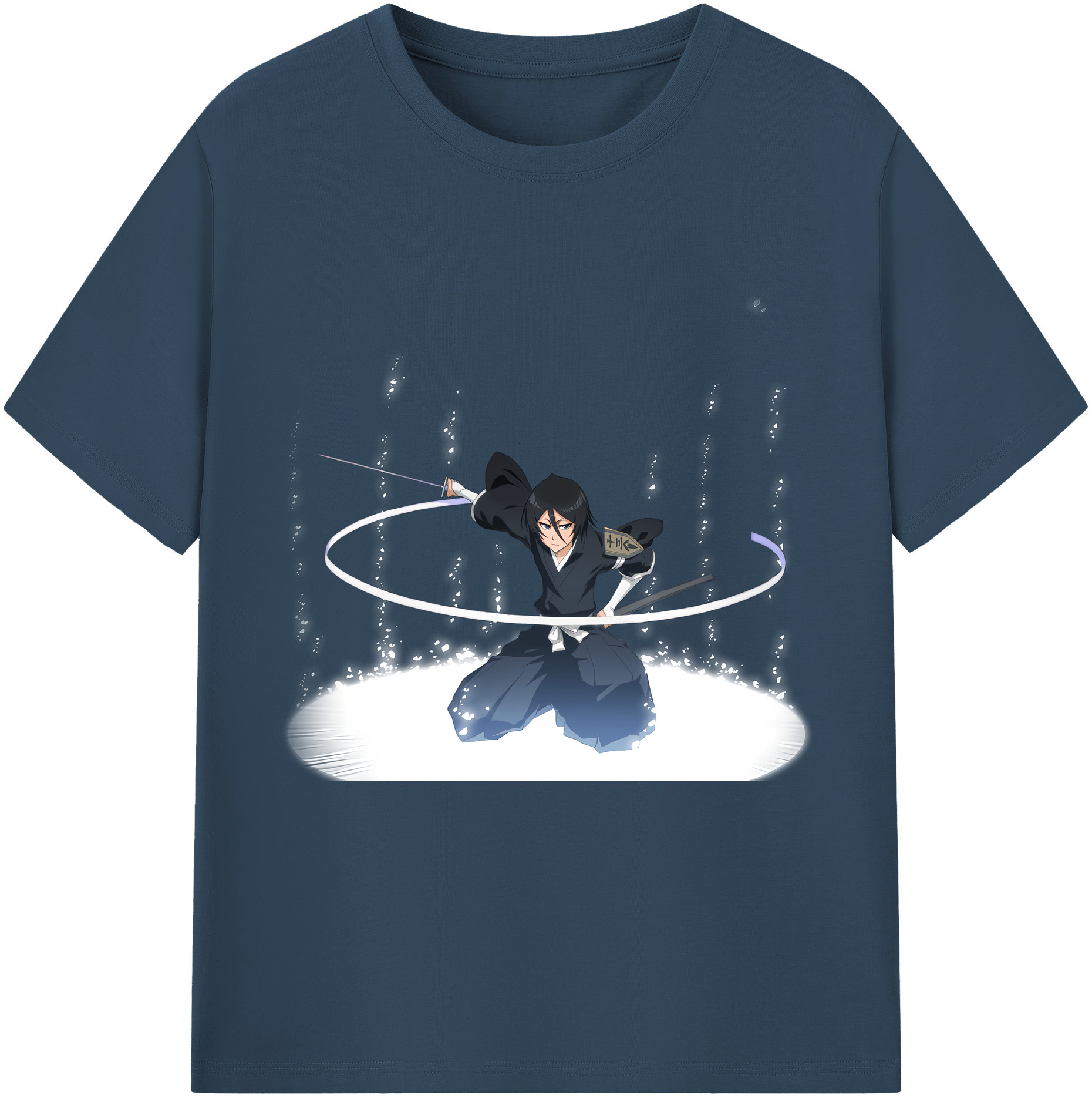（画像用） ブリーチ 朽木ルキア BLEACH Kuchiki Rukia 綿100％半袖Tシャツ（フロントプリント）