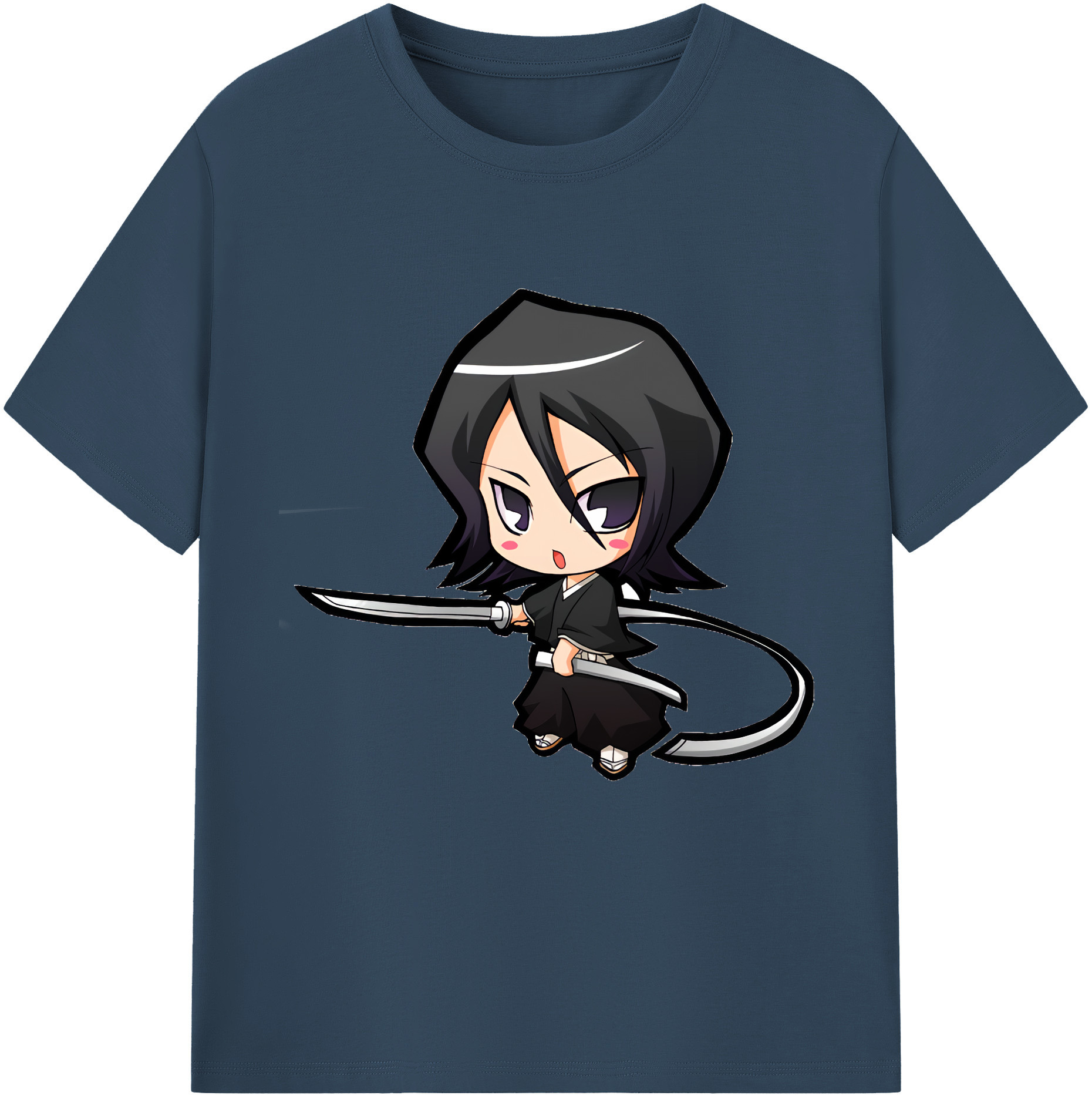 （画像用） ブリーチ 朽木ルキア BLEACH Kuchiki Rukia 綿100％半袖Tシャツ（フロントプリント）