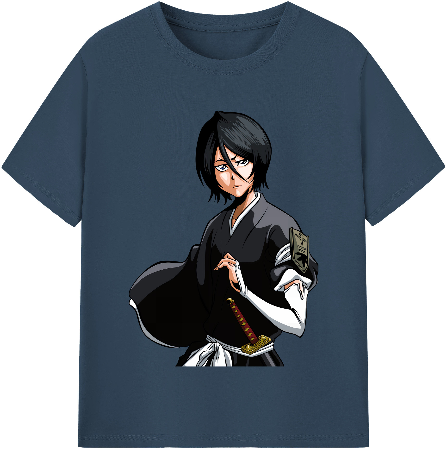 （画像用） ブリーチ 朽木ルキア BLEACH Kuchiki Rukia 綿100％半袖Tシャツ（フロントプリント）