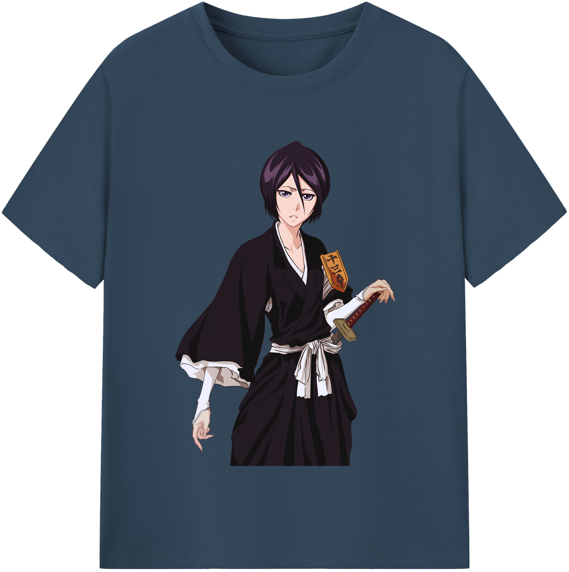 （画像用） ブリーチ 朽木ルキア BLEACH Kuchiki Rukia 綿100％半袖Tシャツ（フロントプリント）
