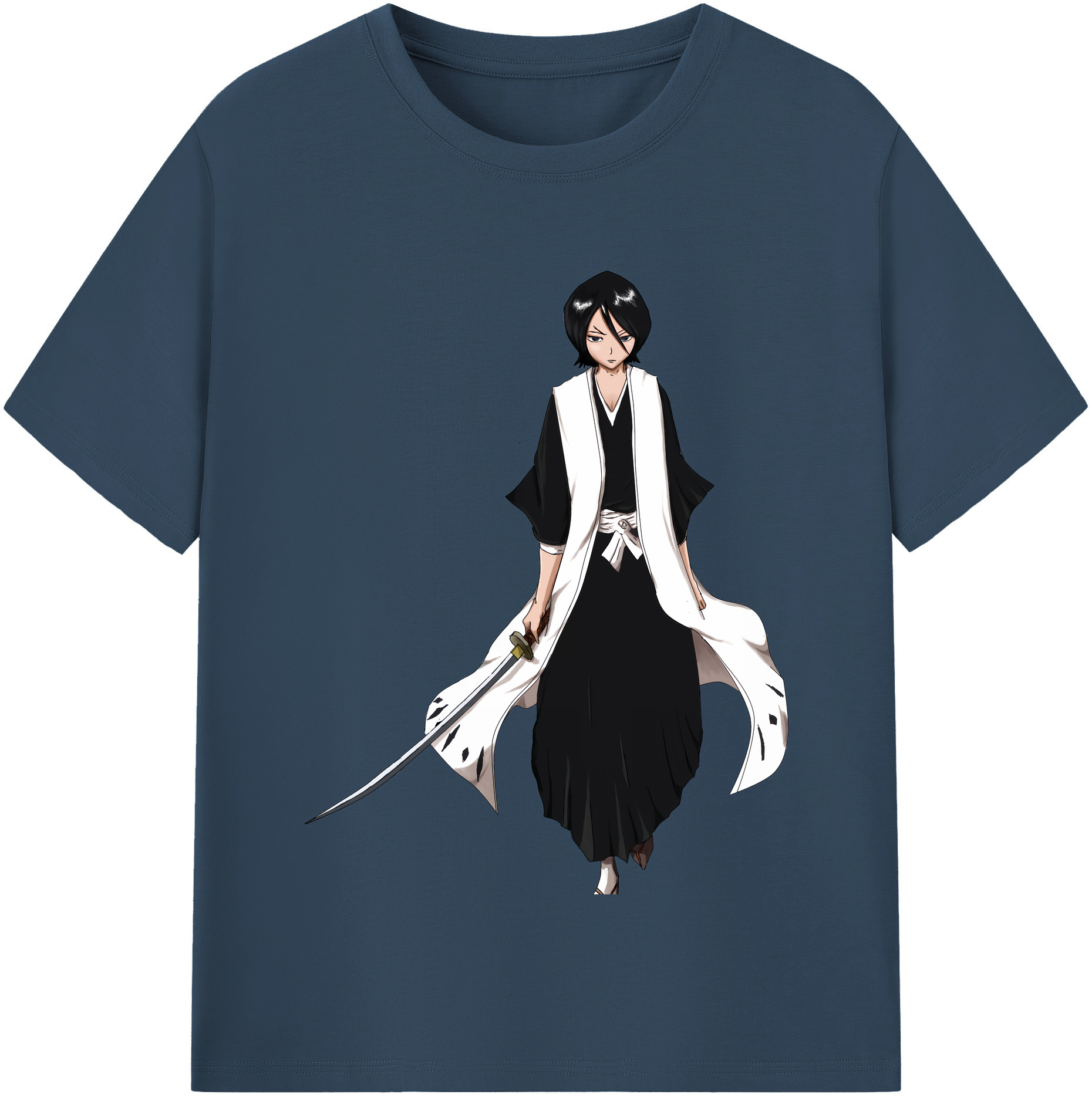 （画像用） ブリーチ 朽木ルキア BLEACH Kuchiki Rukia 綿100％半袖Tシャツ（フロントプリント）