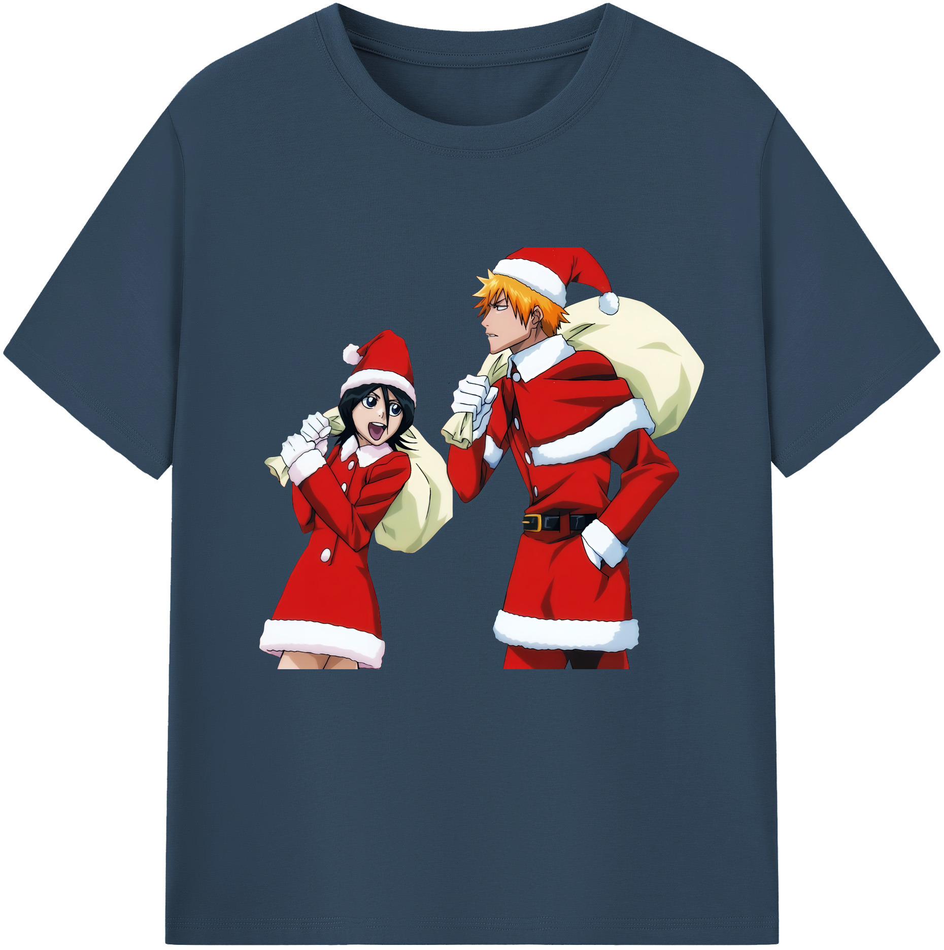 （画像用） ブリーチ 朽木ルキア BLEACH Kuchiki Rukia 綿100％半袖Tシャツ（フロントプリント）