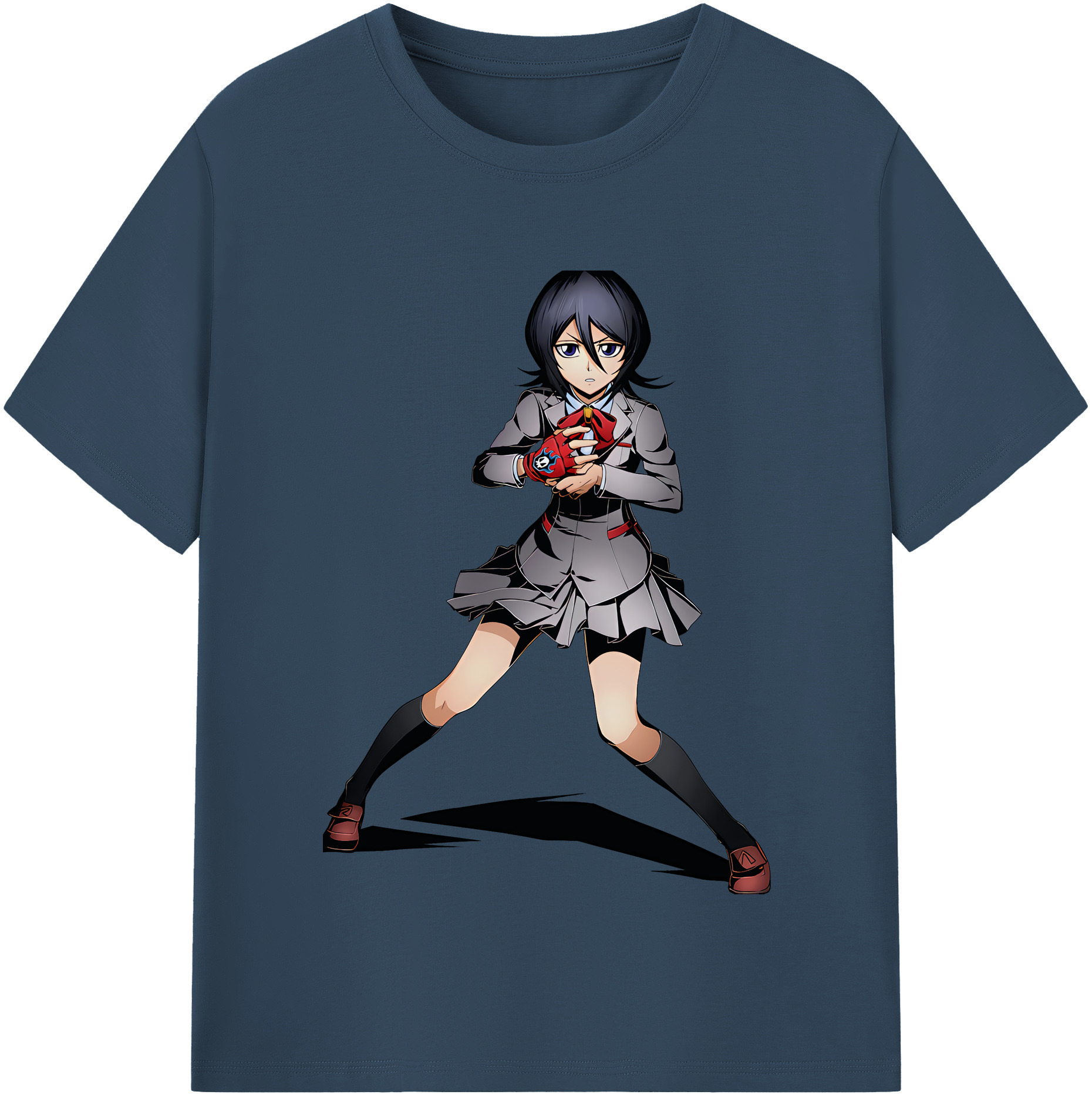 （画像用） ブリーチ 朽木ルキア BLEACH Kuchiki Rukia 綿100％半袖Tシャツ（フロントプリント）