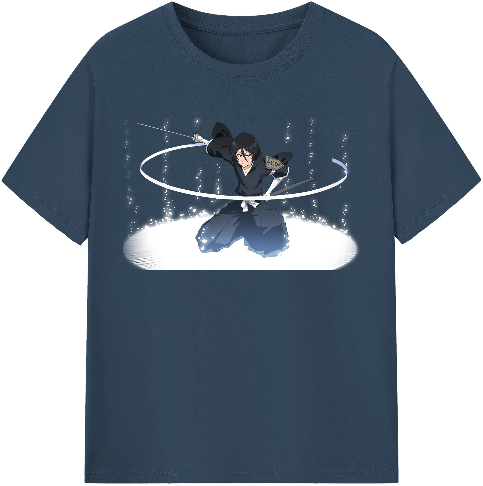 （画像用） ブリーチ 朽木ルキア BLEACH Kuchiki Rukia 綿100％半袖Tシャツ（フロントプリント）