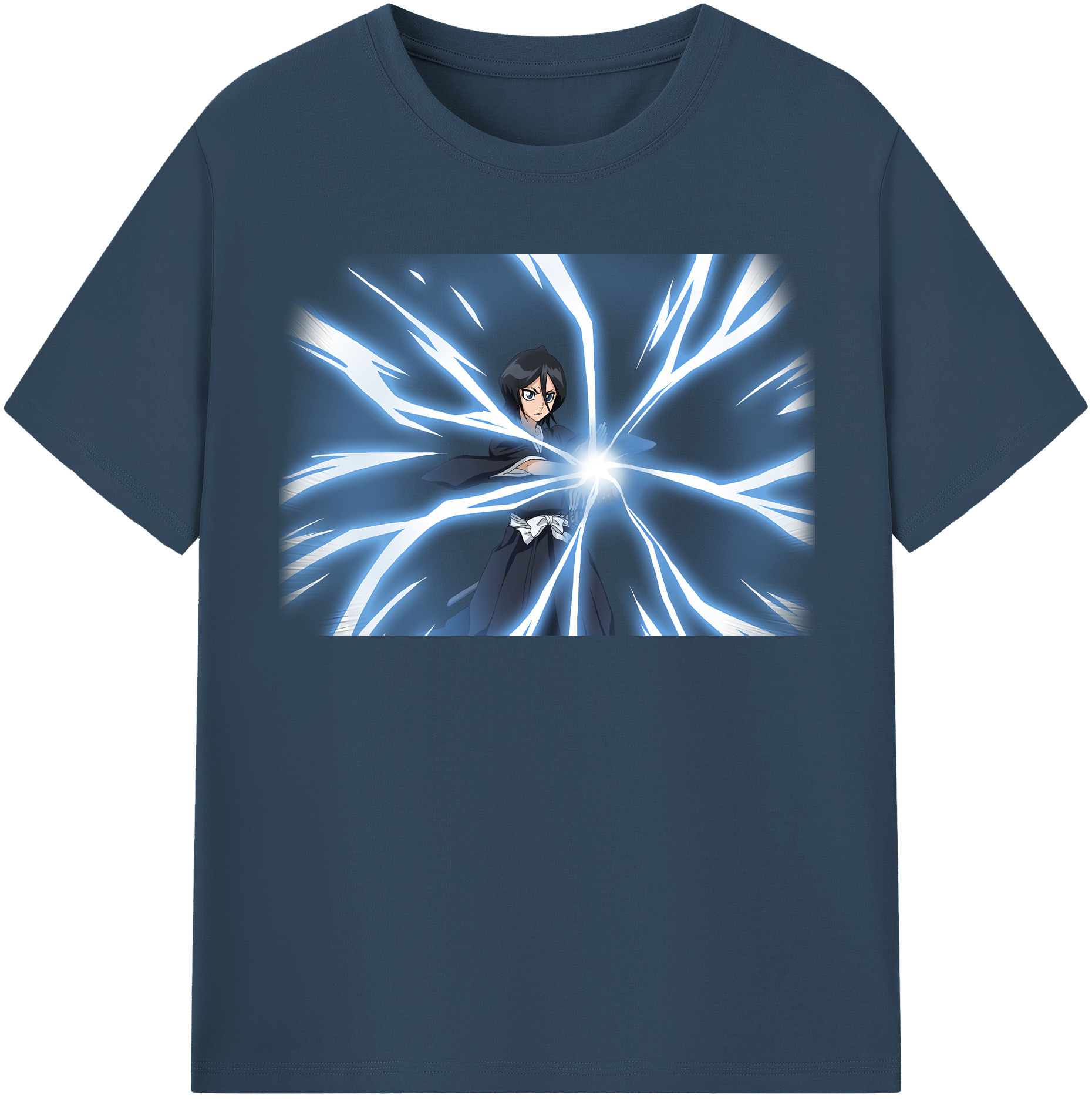 （画像用） ブリーチ 朽木ルキア BLEACH Kuchiki Rukia 綿100％半袖Tシャツ（フロントプリント）