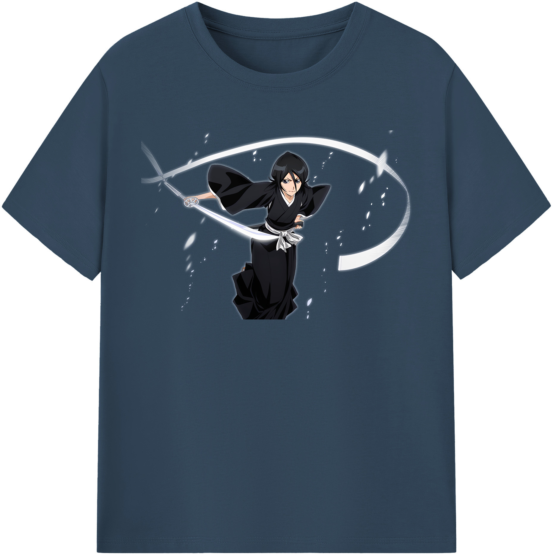 （画像用） ブリーチ 朽木ルキア BLEACH Kuchiki Rukia 綿100％半袖Tシャツ（フロントプリント）