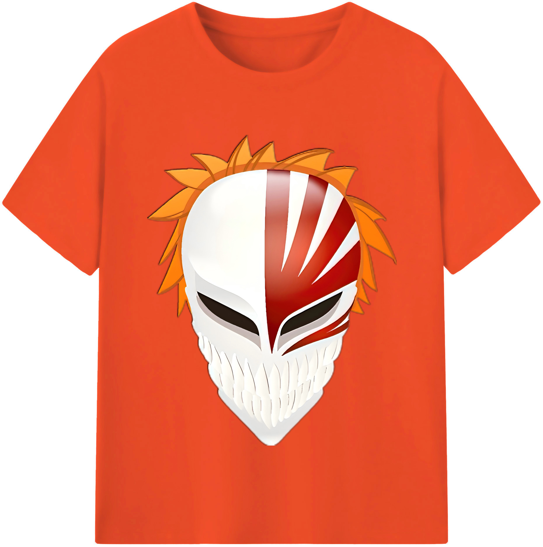（画像用） ブリーチ 黒崎一護（くろさき いちご）BLEACH Kurosaki Ichigo 綿100％半袖Tシャツ（フロントプリント）