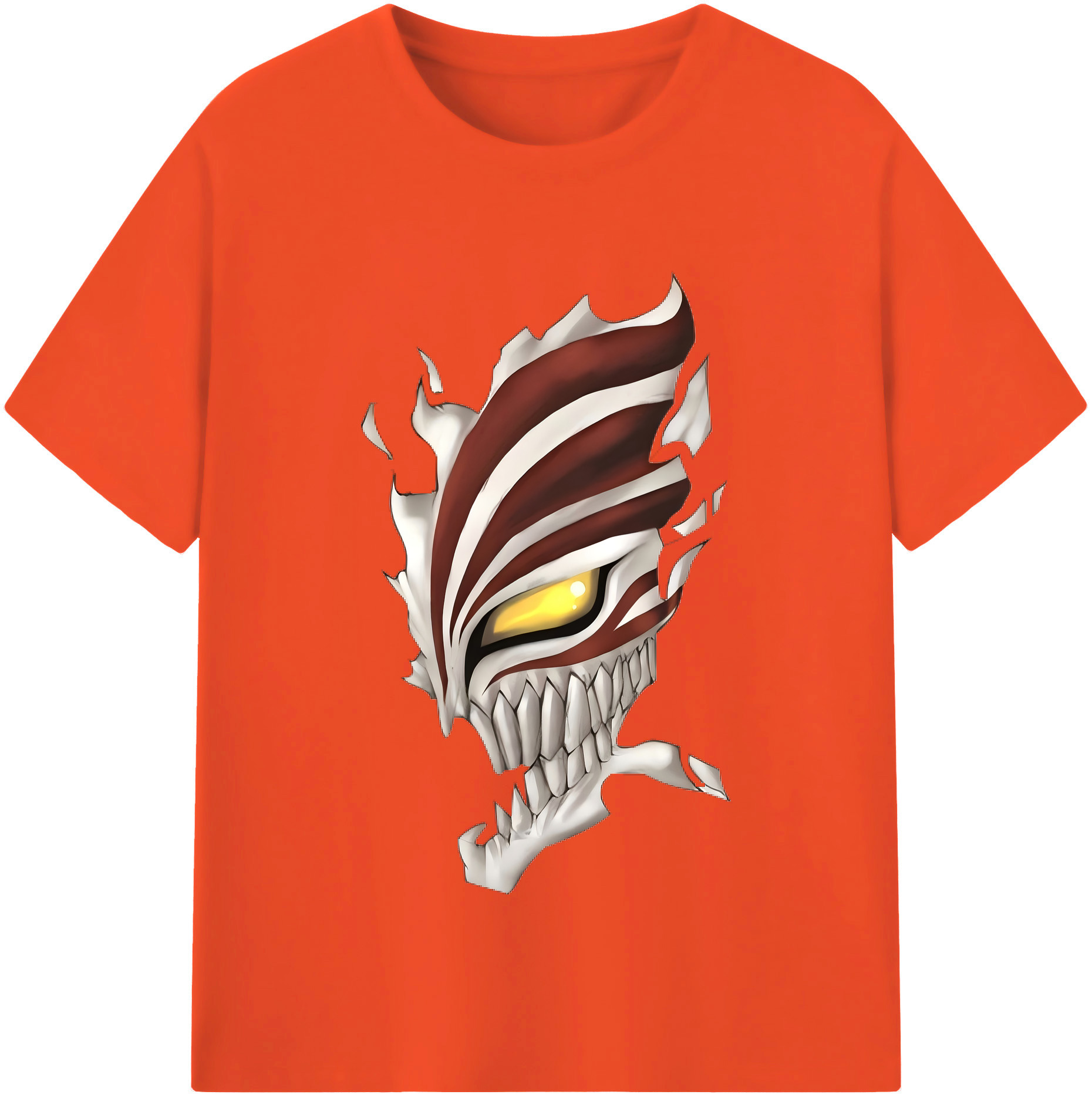 （画像用） ブリーチ 黒崎一護（くろさき いちご）BLEACH Kurosaki Ichigo 綿100％半袖Tシャツ（フロントプリント）
