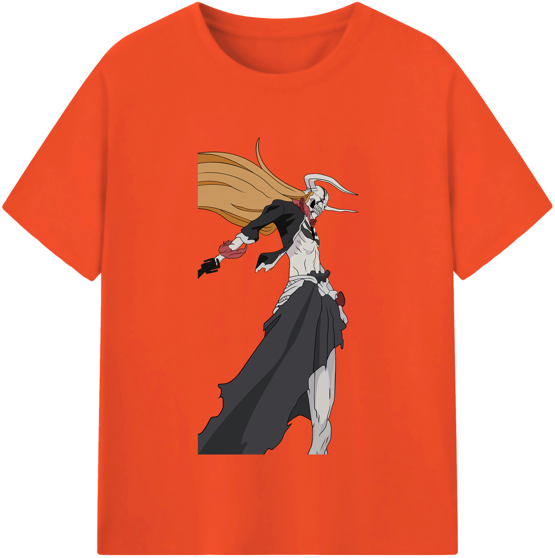 （画像用） ブリーチ 黒崎一護（くろさき いちご）BLEACH Kurosaki Ichigo 綿100％半袖Tシャツ（フロントプリント）