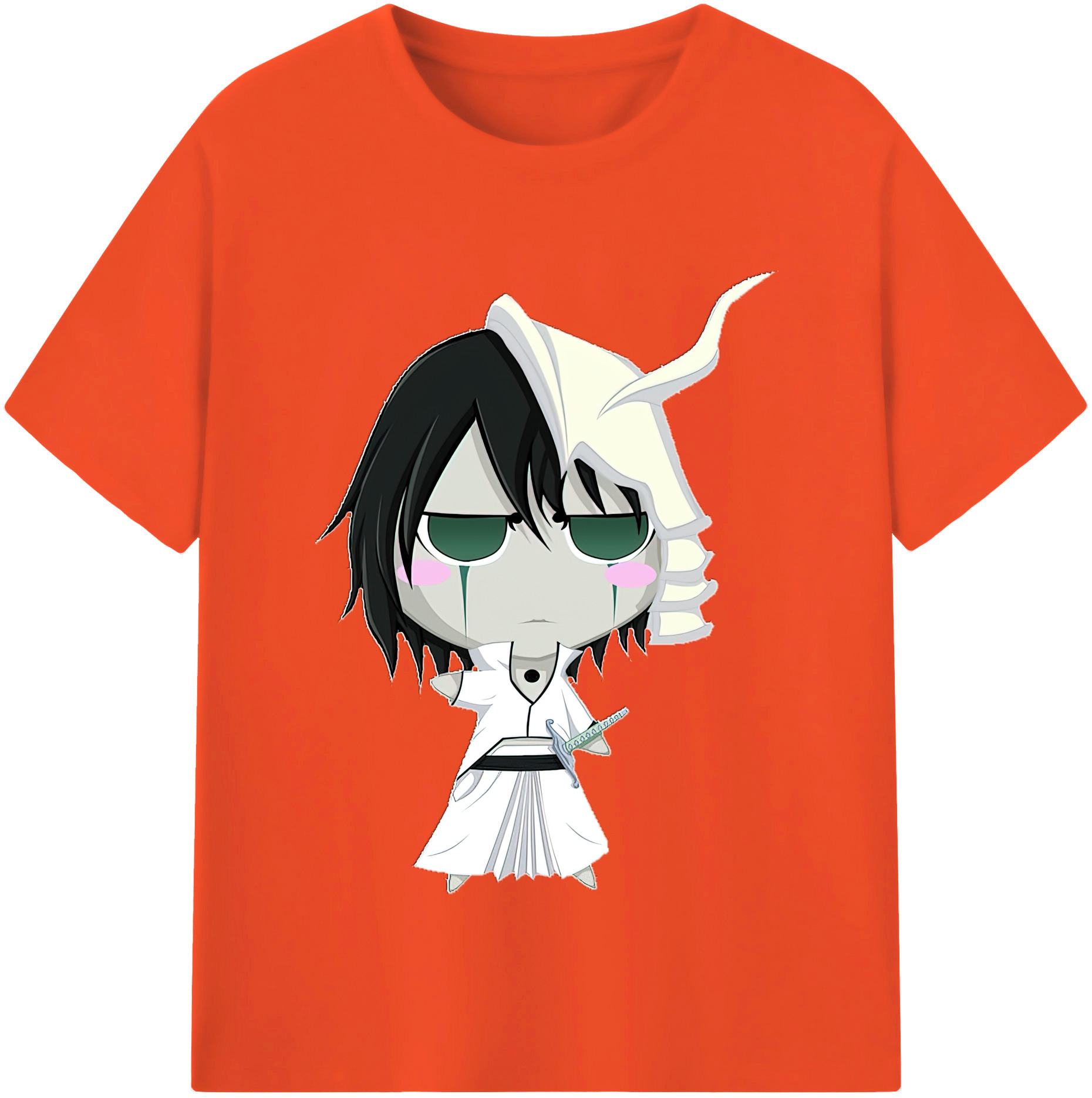 （画像用） ブリーチ ウルキオラ·シファー BLEACH Ulquiorra cifer 綿100％半袖Tシャツ（フロントプリント）