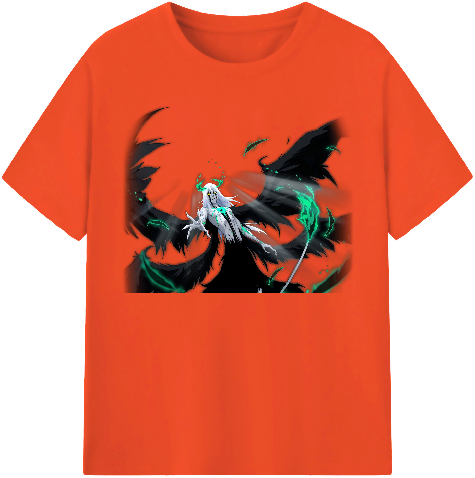 （画像用） ブリーチ ウルキオラ·シファー BLEACH Ulquiorra cifer 綿100％半袖Tシャツ（フロントプリント）