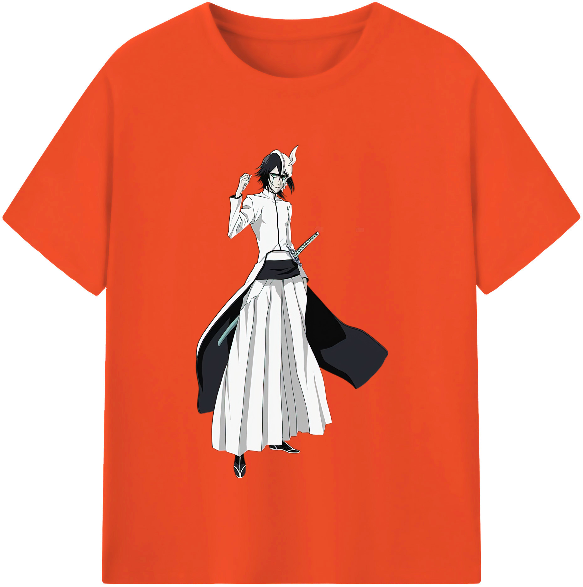 （画像用） ブリーチ ウルキオラ·シファー BLEACH Ulquiorra cifer 綿100％半袖Tシャツ（フロントプリント）