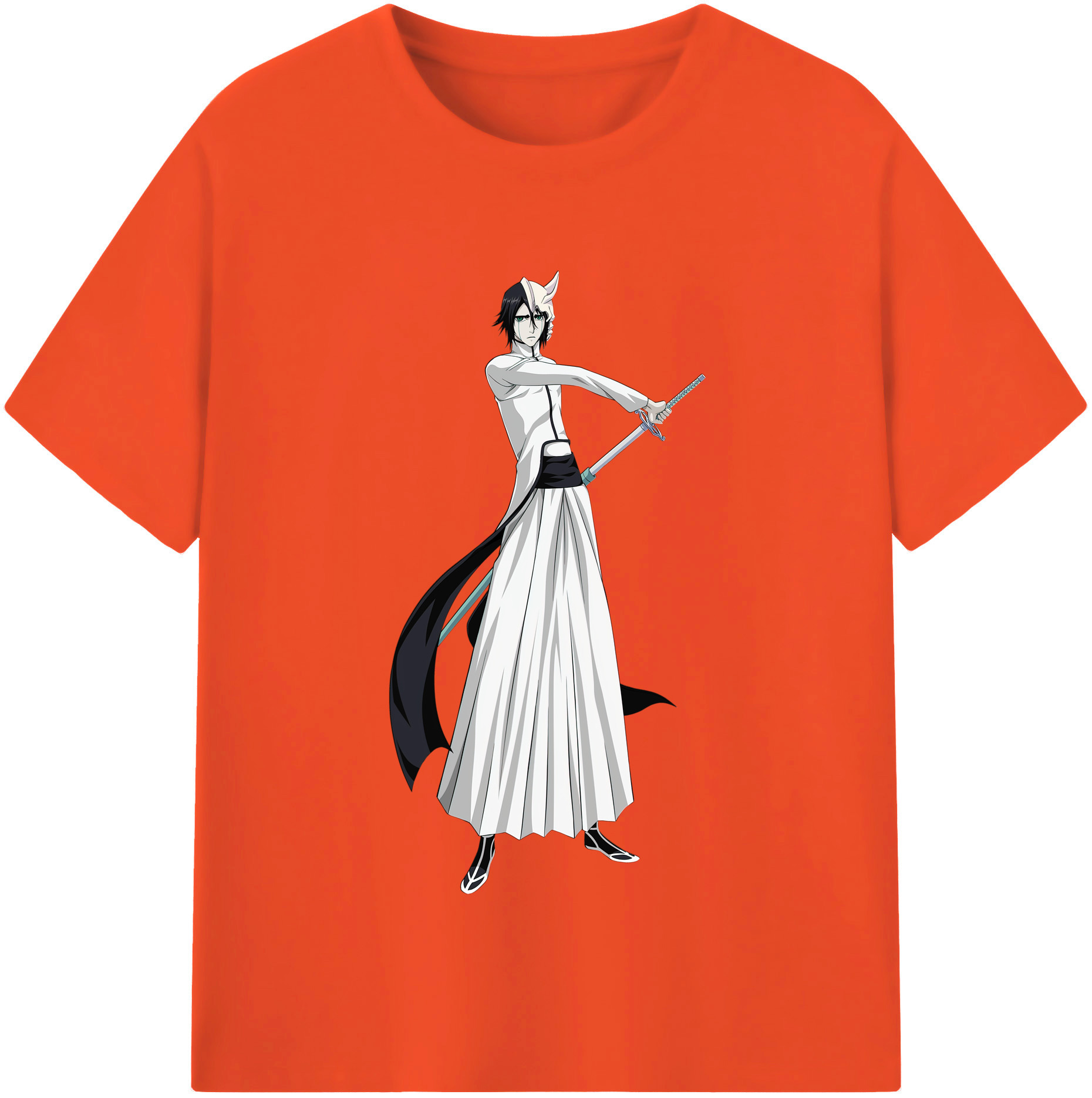 （画像用） ブリーチ ウルキオラ·シファー BLEACH Ulquiorra cifer 綿100％半袖Tシャツ（フロントプリント）