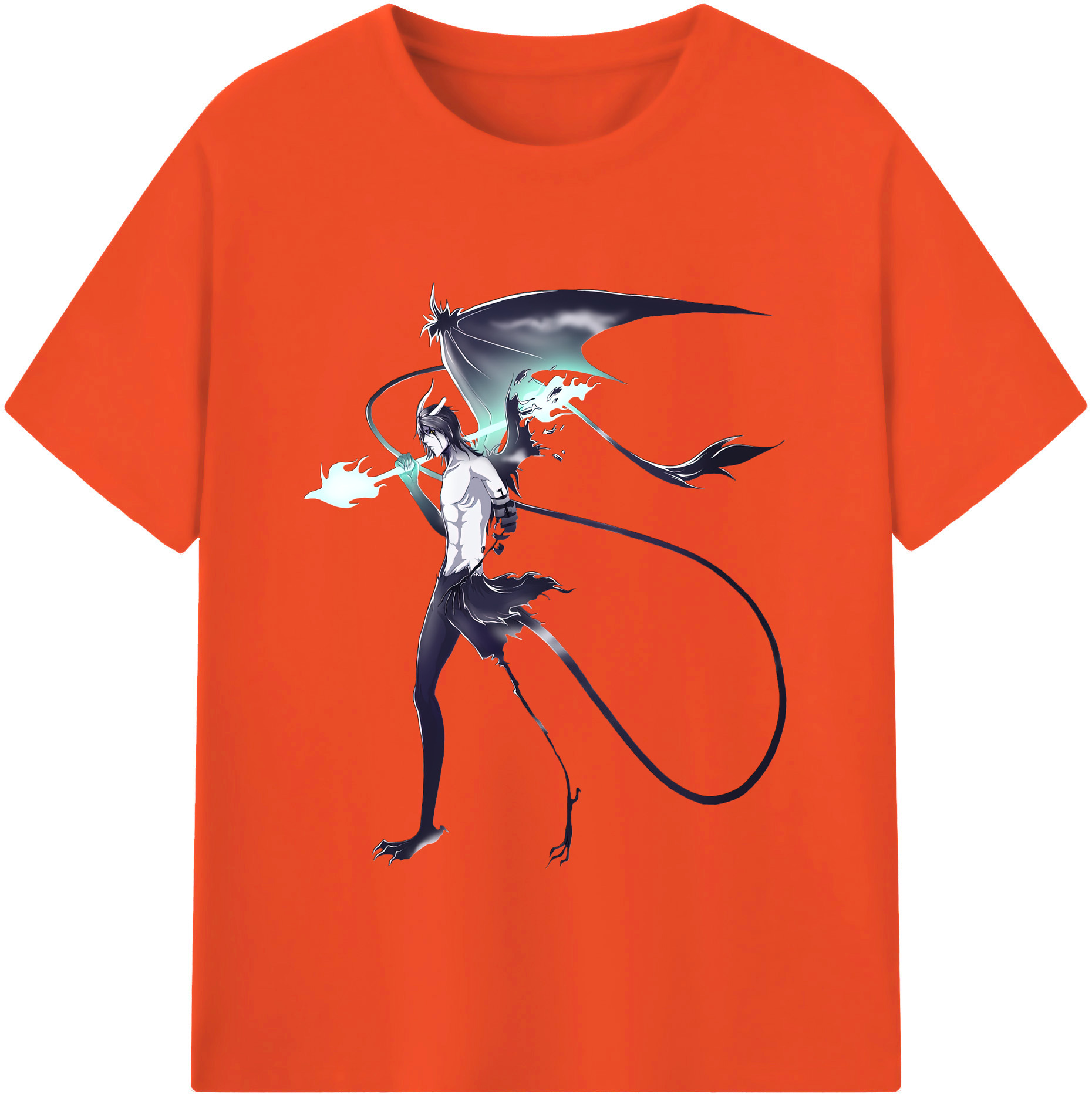 （画像用） ブリーチ ウルキオラ·シファー BLEACH Ulquiorra cifer 綿100％半袖Tシャツ（フロントプリント）