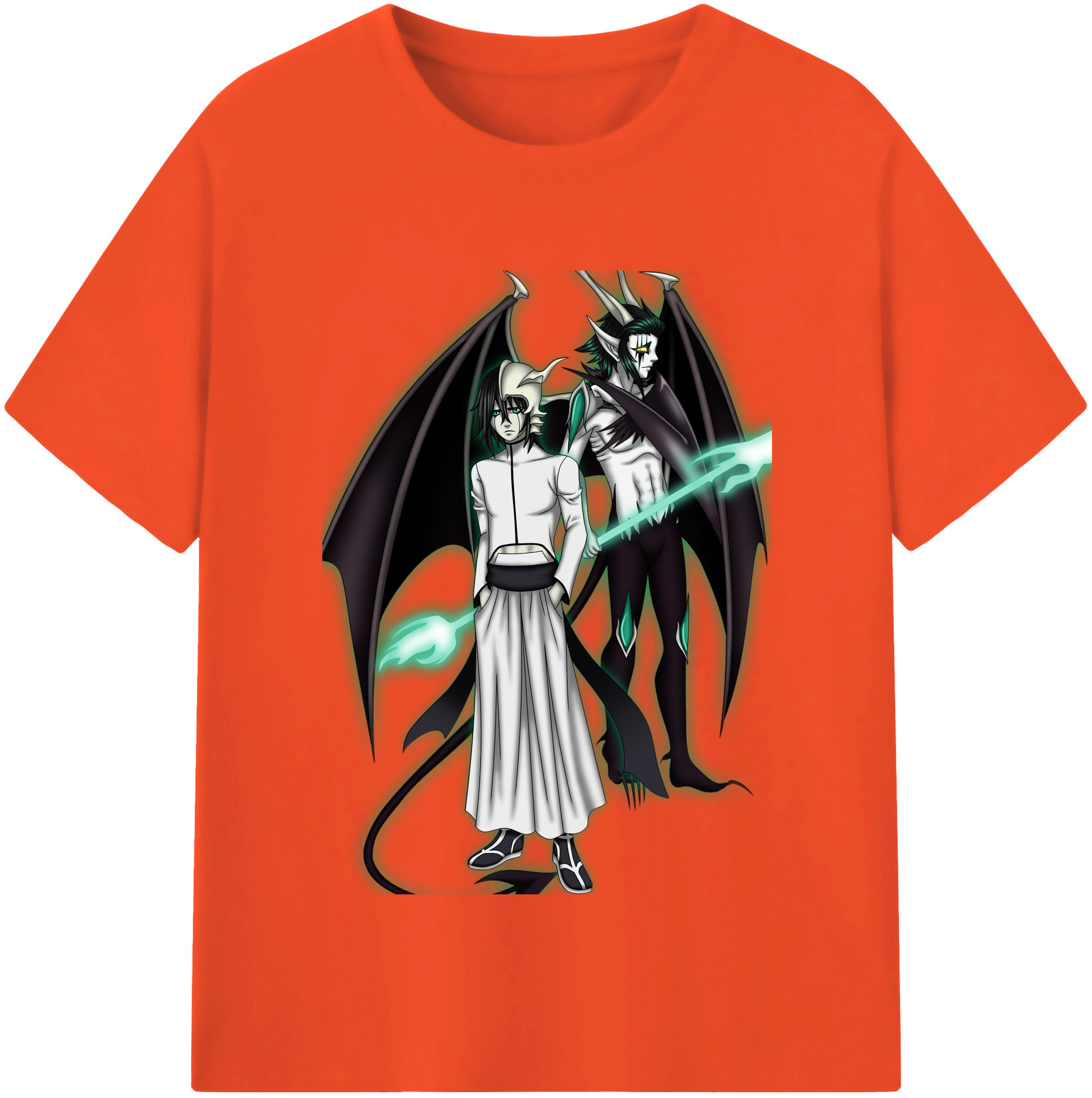（画像用） ブリーチ ウルキオラ·シファー BLEACH Ulquiorra cifer 綿100％半袖Tシャツ（フロントプリント）