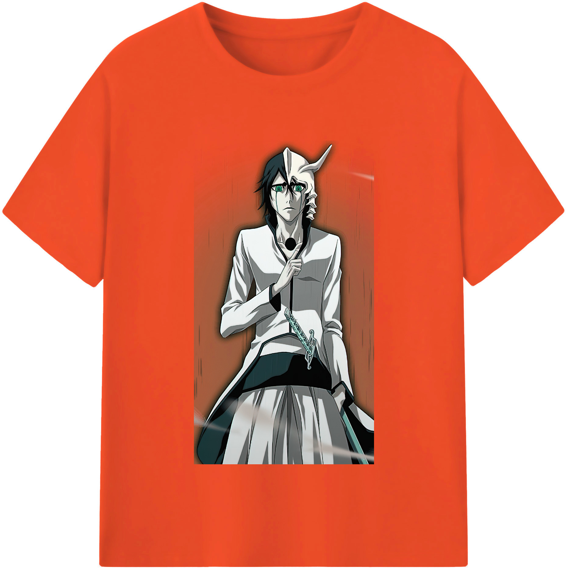 （画像用） ブリーチ ウルキオラ·シファー BLEACH Ulquiorra cifer 綿100％半袖Tシャツ（フロントプリント）