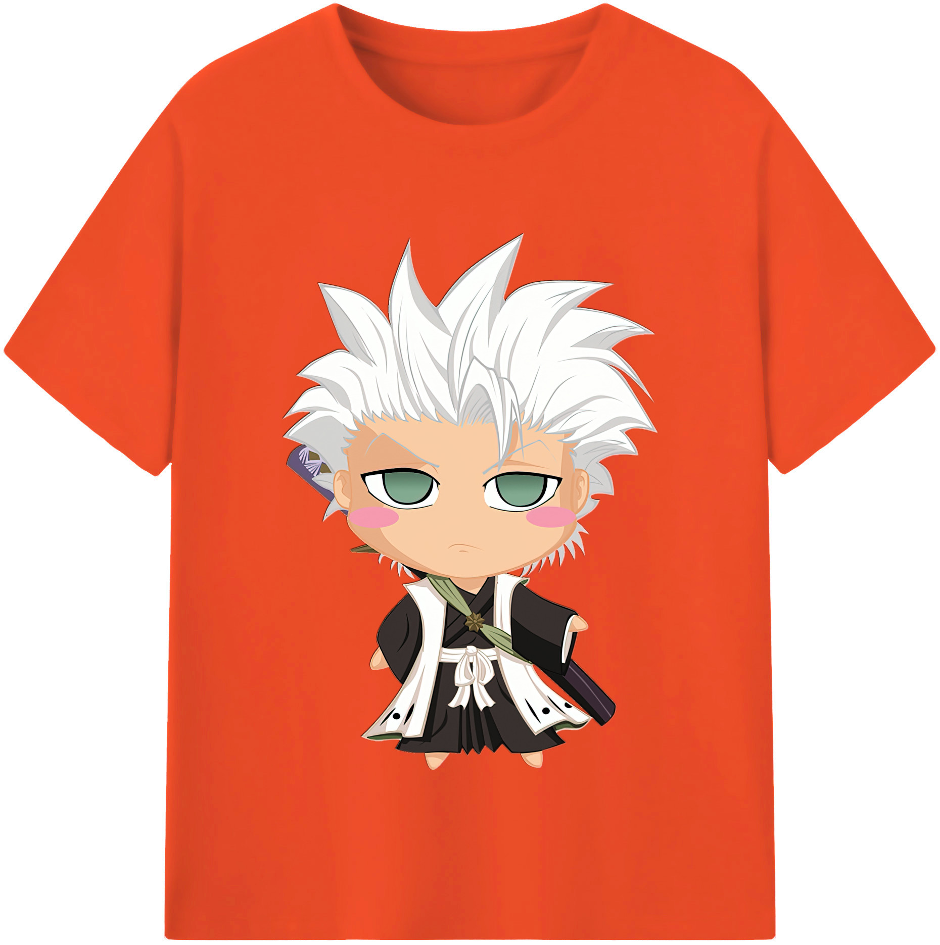 （画像用） ブリーチ 日番谷冬獅郎（ひつがや とうしろう） BLEACH Hitsugaya Toushirou 綿100％半袖Tシャツ（フロントプリント）