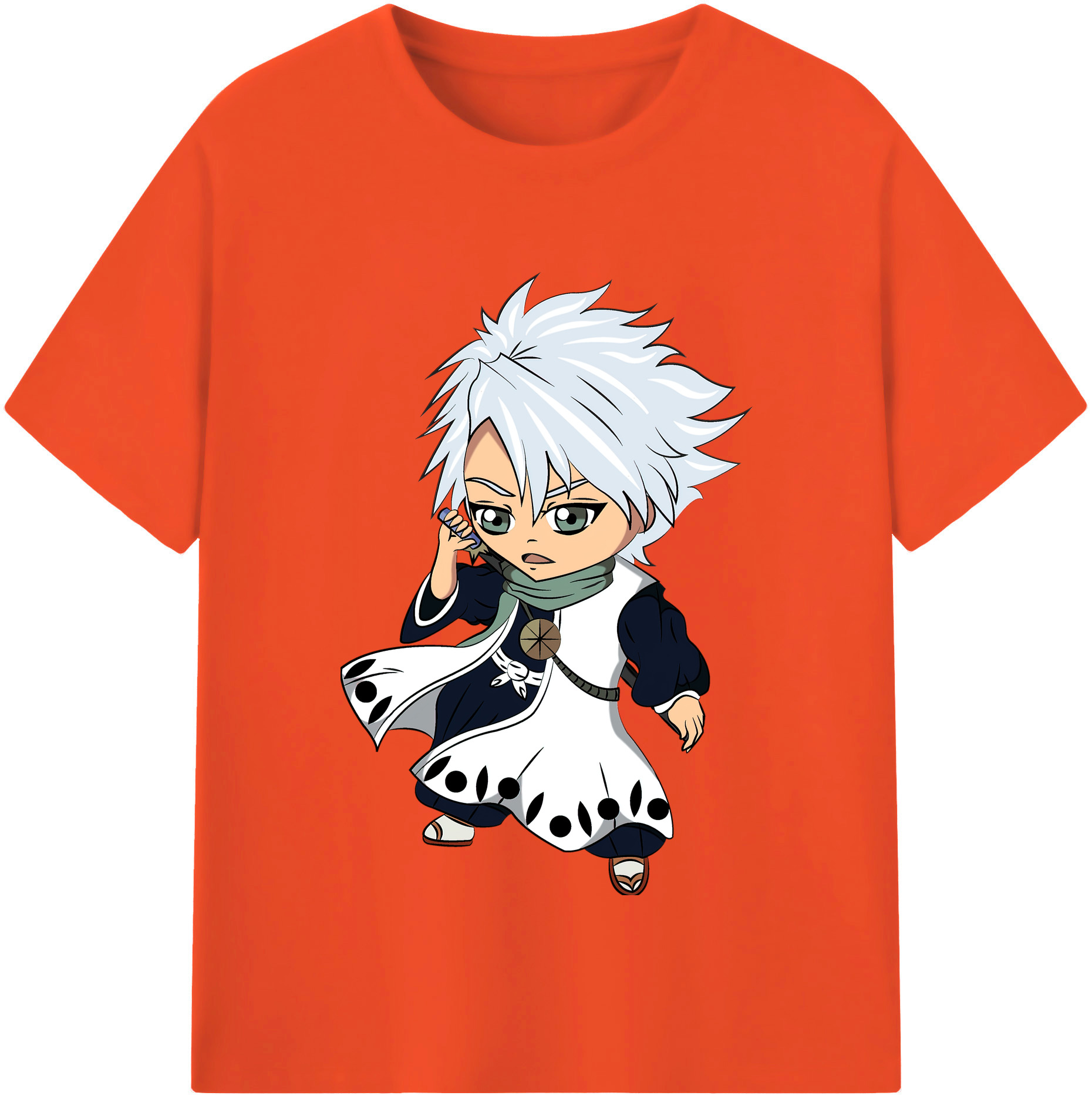 （画像用） ブリーチ 日番谷冬獅郎（ひつがや とうしろう） BLEACH Hitsugaya Toushirou 綿100％半袖Tシャツ（フロントプリント）
