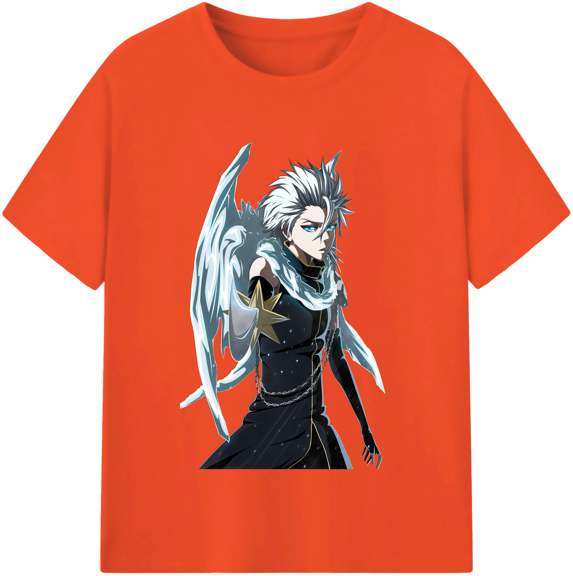 （画像用） ブリーチ 日番谷冬獅郎（ひつがや とうしろう） BLEACH Hitsugaya Toushirou 綿100％半袖Tシャツ（フロントプリント）