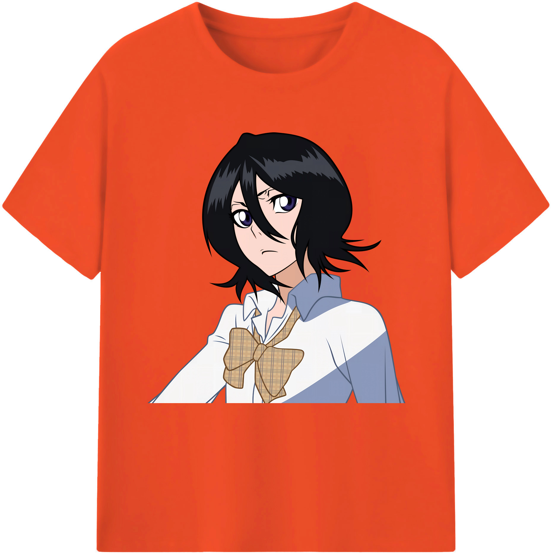 （画像用） ブリーチ 朽木ルキア BLEACH Kuchiki Rukia 綿100％半袖Tシャツ（フロントプリント）