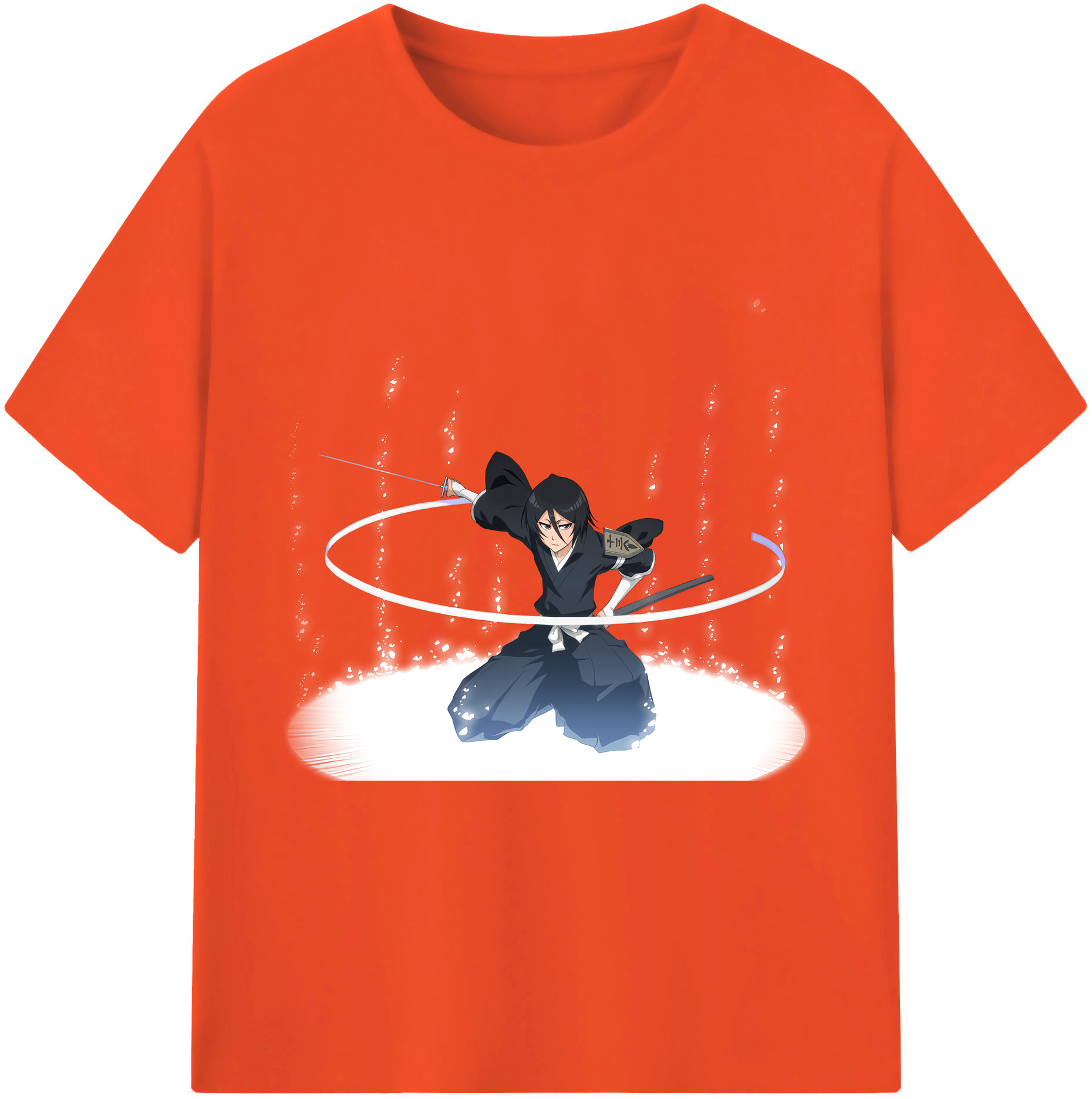 （画像用） ブリーチ 朽木ルキア BLEACH Kuchiki Rukia 綿100％半袖Tシャツ（フロントプリント）